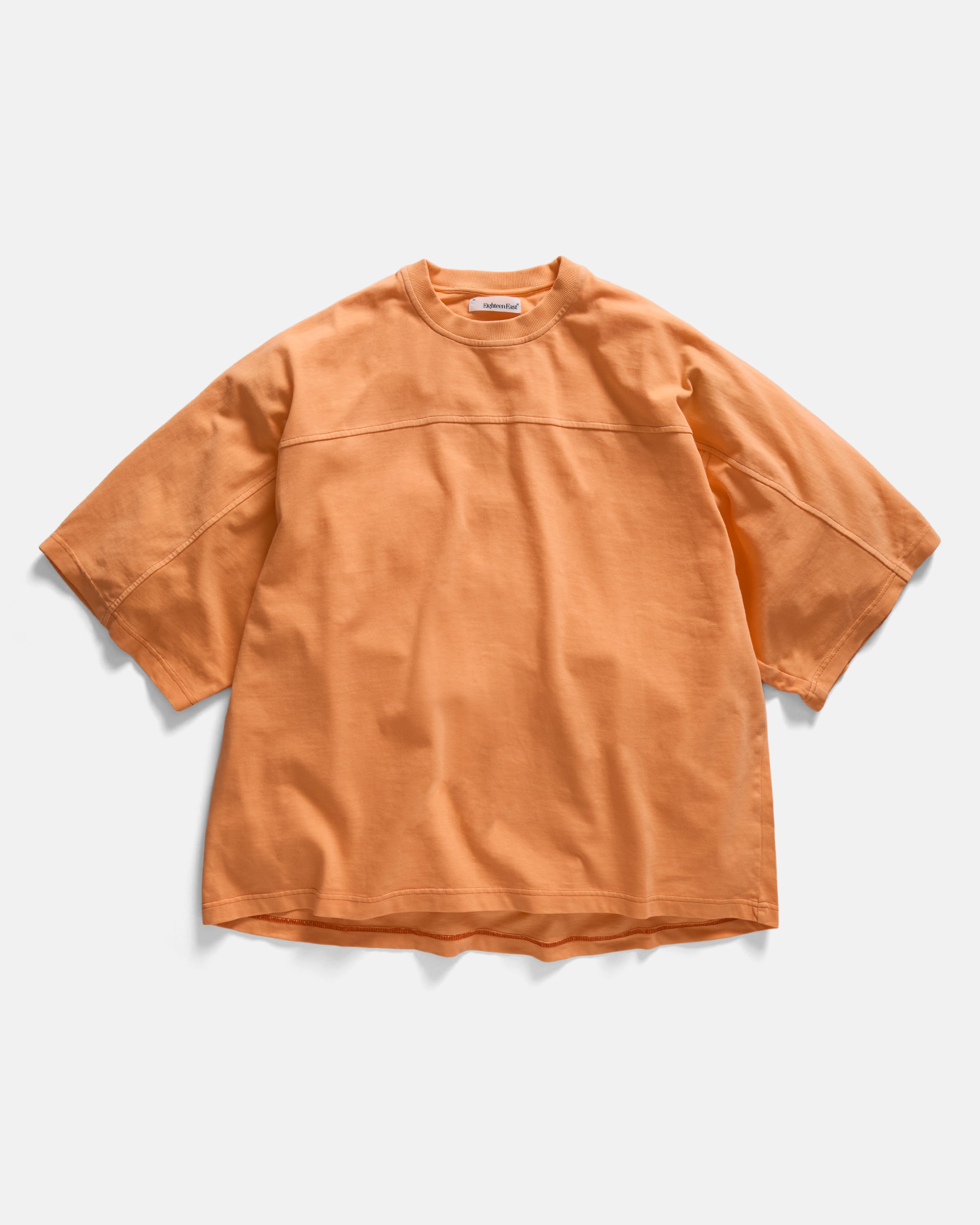 S/S SCRIMMAGE TEE - FADED TANGERINE PIGMENT DYED 7.75 oz. ALL SEASON COTTON JERSEY
