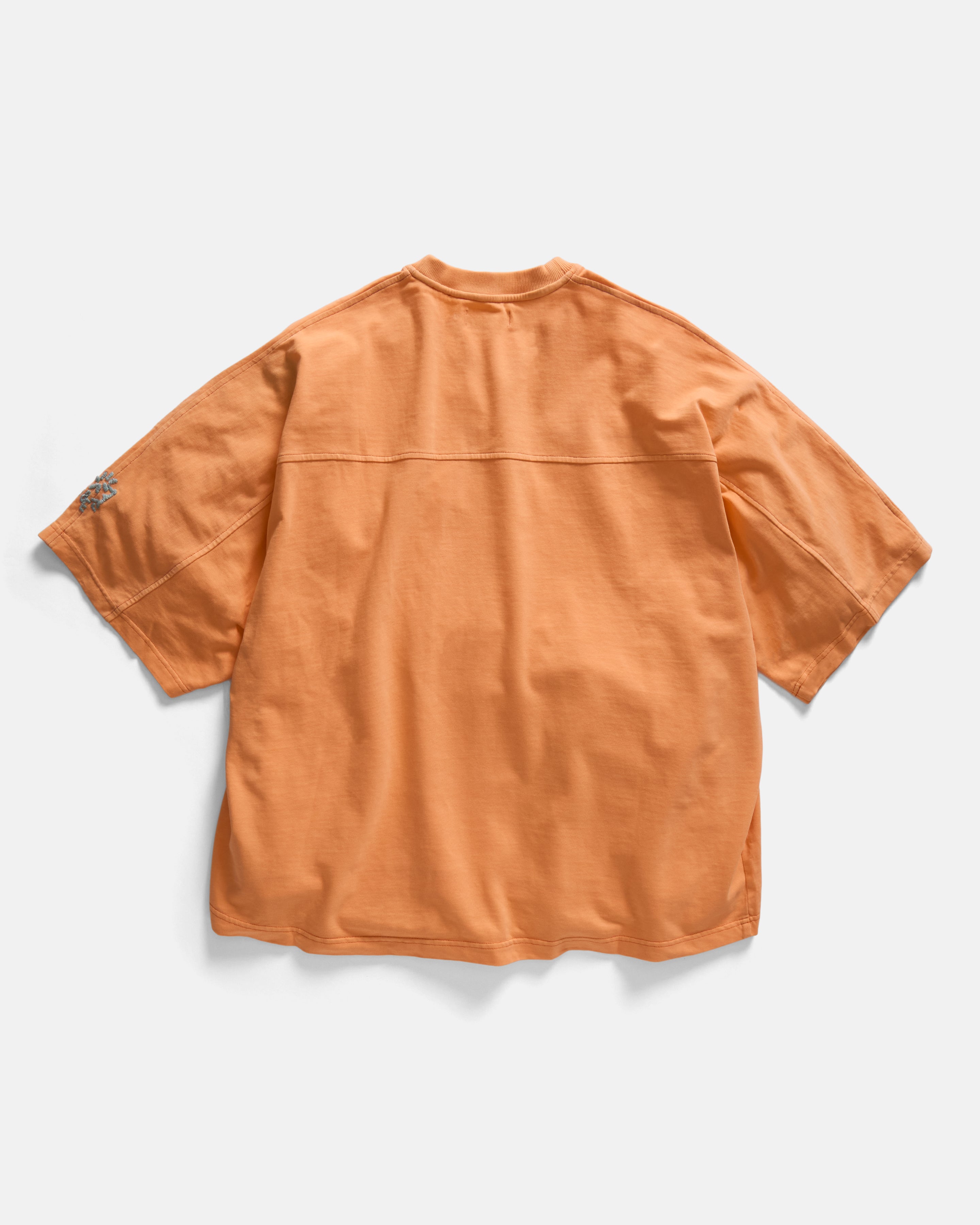 S/S SCRIMMAGE TEE - FADED TANGERINE PIGMENT DYED 7.75 oz. ALL SEASON COTTON JERSEY