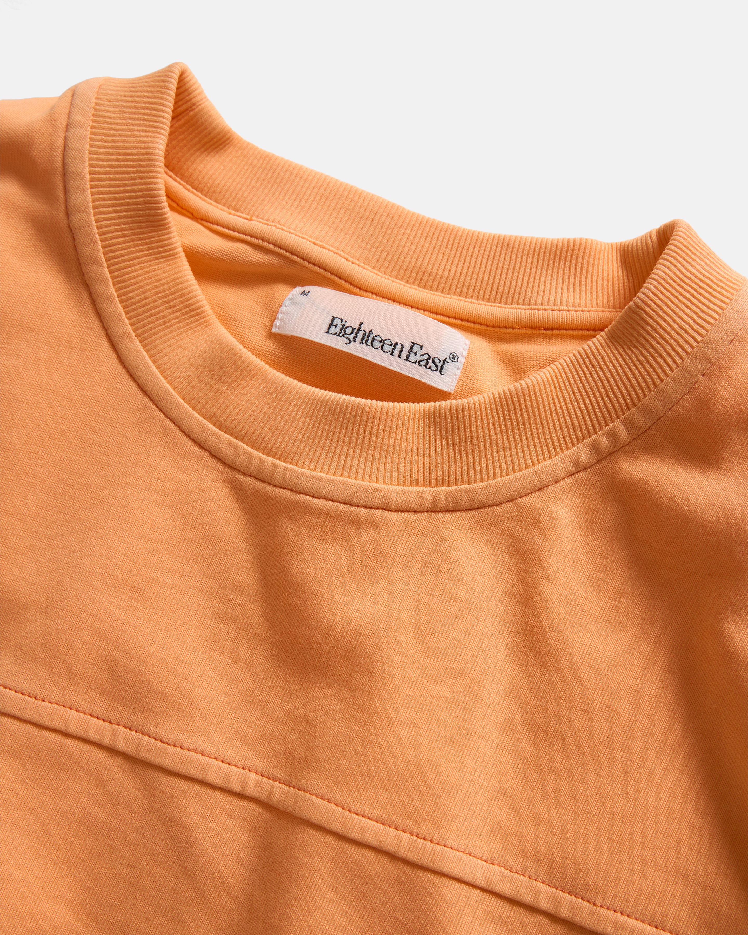 S/S SCRIMMAGE TEE - FADED TANGERINE PIGMENT DYED 7.75 oz. ALL SEASON COTTON JERSEY