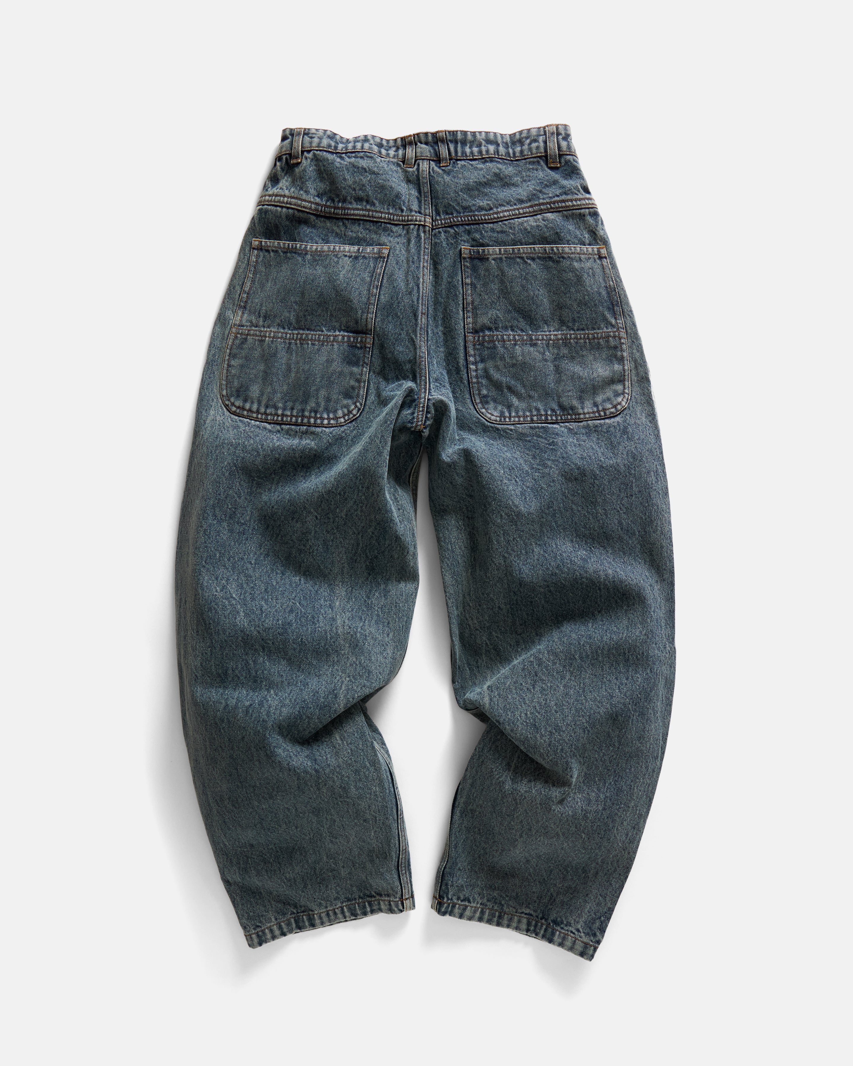 SLATE 5 POCKET JEANS - MID-WASH 13oz. INDIAN COTTON DENIM