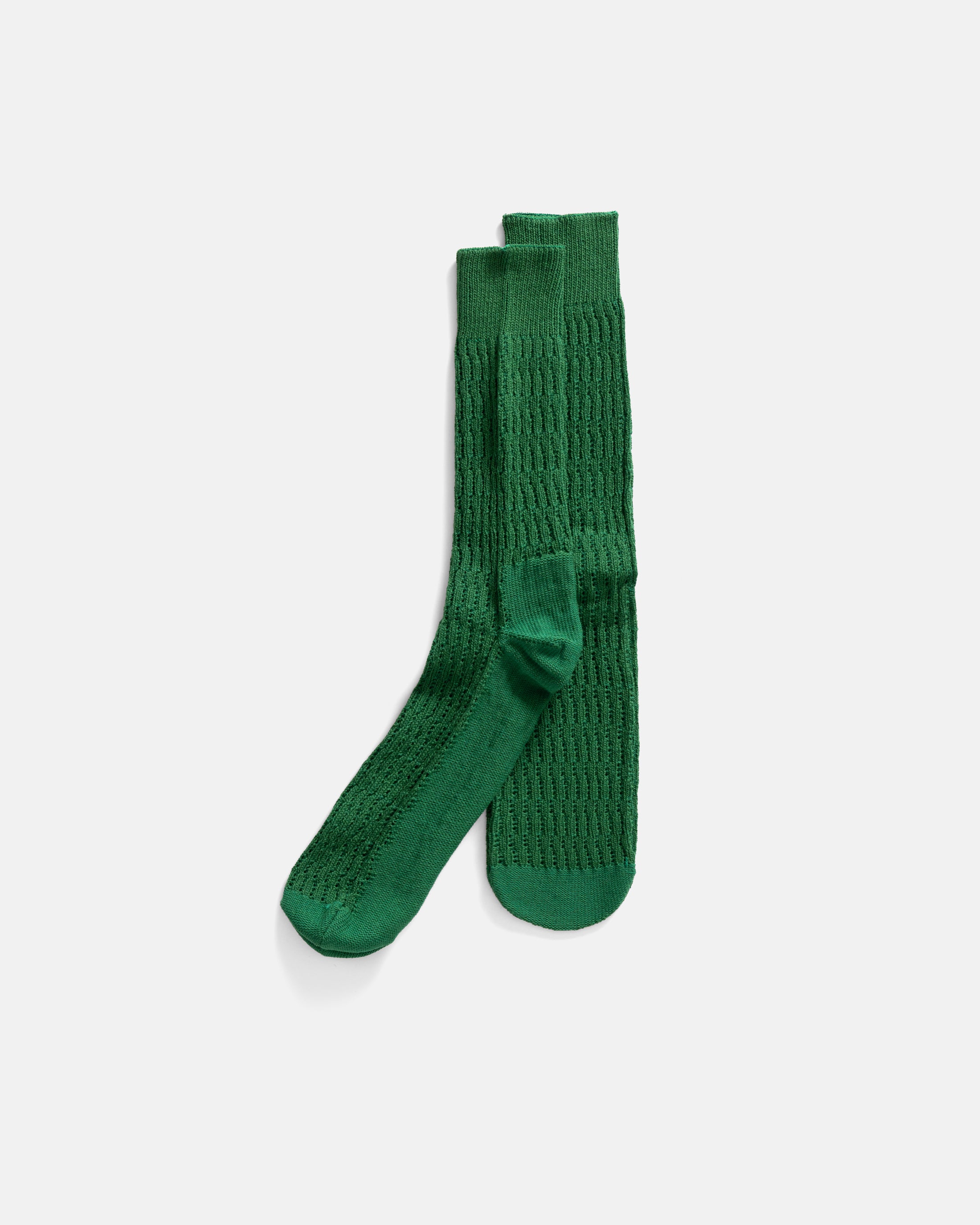 ROTOTO FOLK CROCHET SOCKS - GREEN