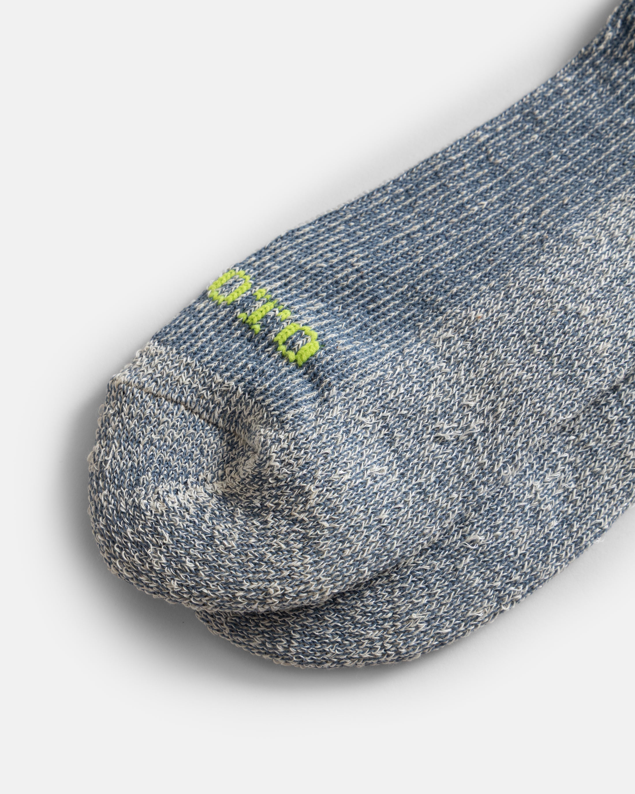ROTOTO HEMP/ORGANIC COTTON PILE ANKLE SOCKS - BLUE