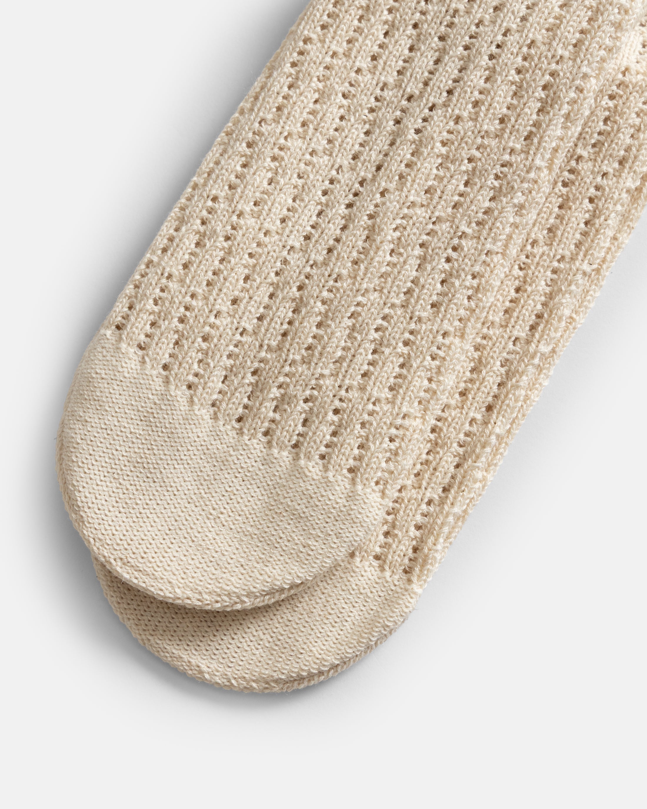 ROTOTO FOLK CROCHET SOCKS - ECRU