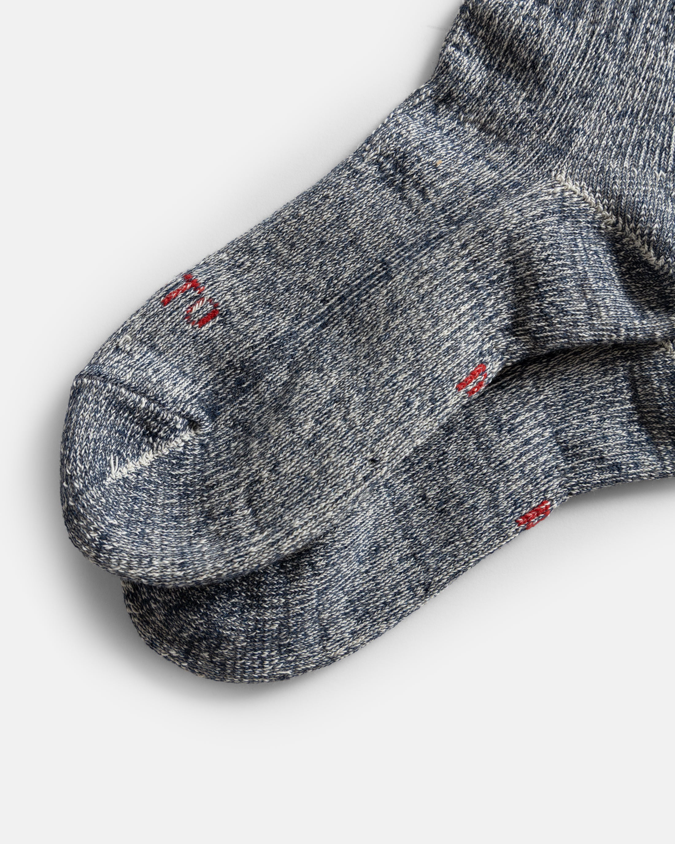 ROTOTO DOUBLE FACE MINI CREW SOCKS ”ORGANIC COTTON” - NAVY