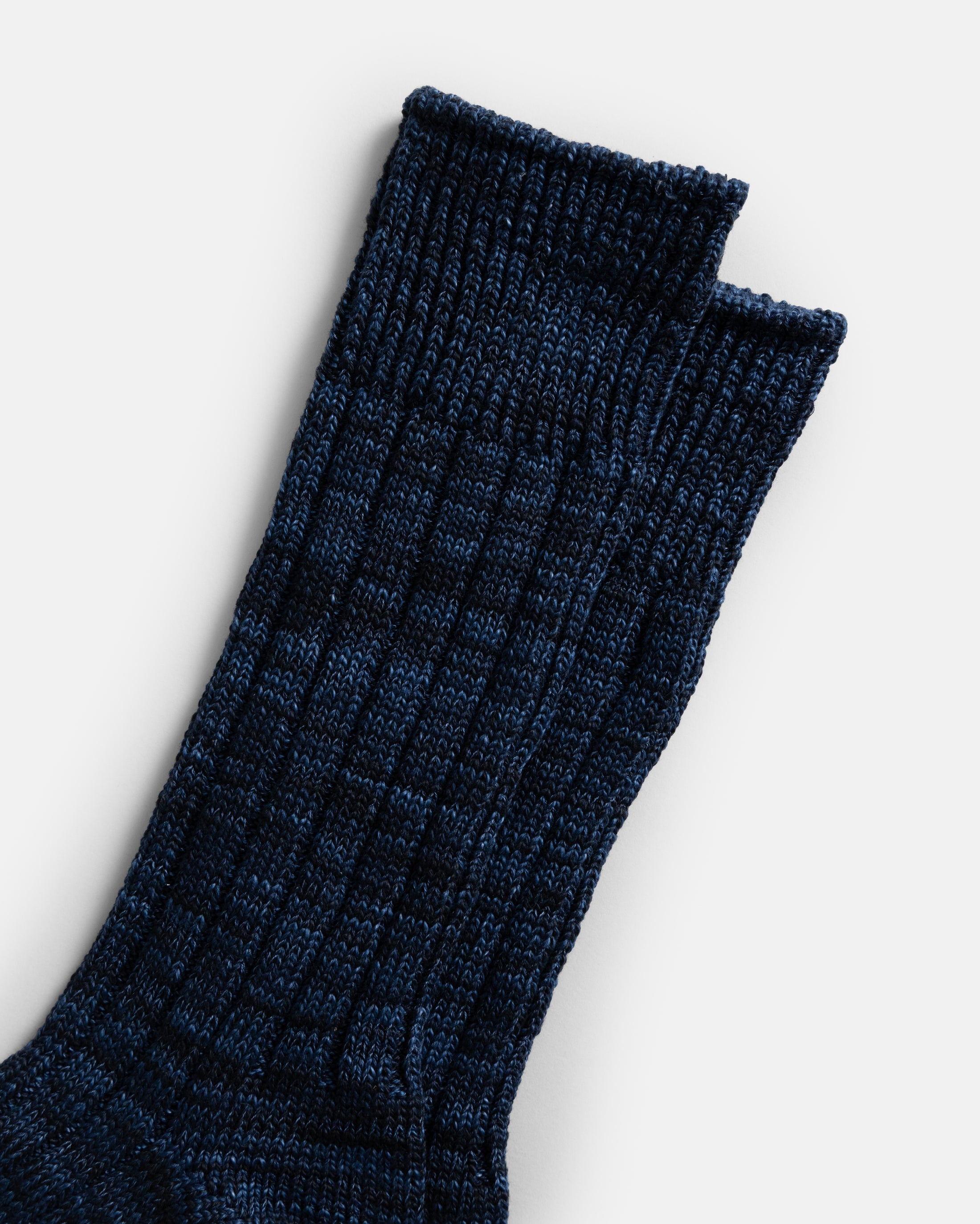 ROTOTO ORGANIC COTTON INDIGO TONE SOCKS - MIX