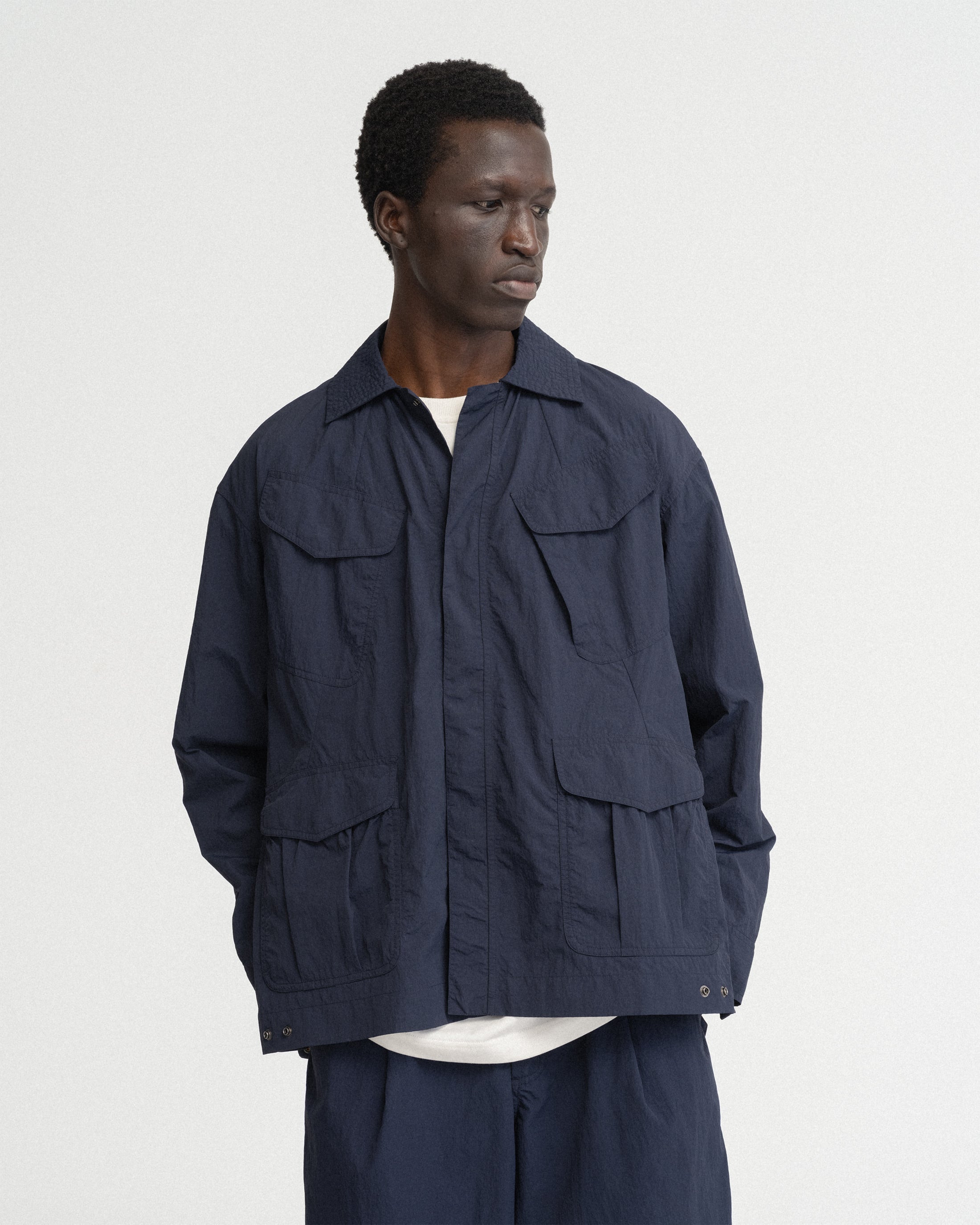 SURPLUS COMBAT SMOCK - NAVY FEATHERWEIGHT MICRO RIPSTOP NYLON