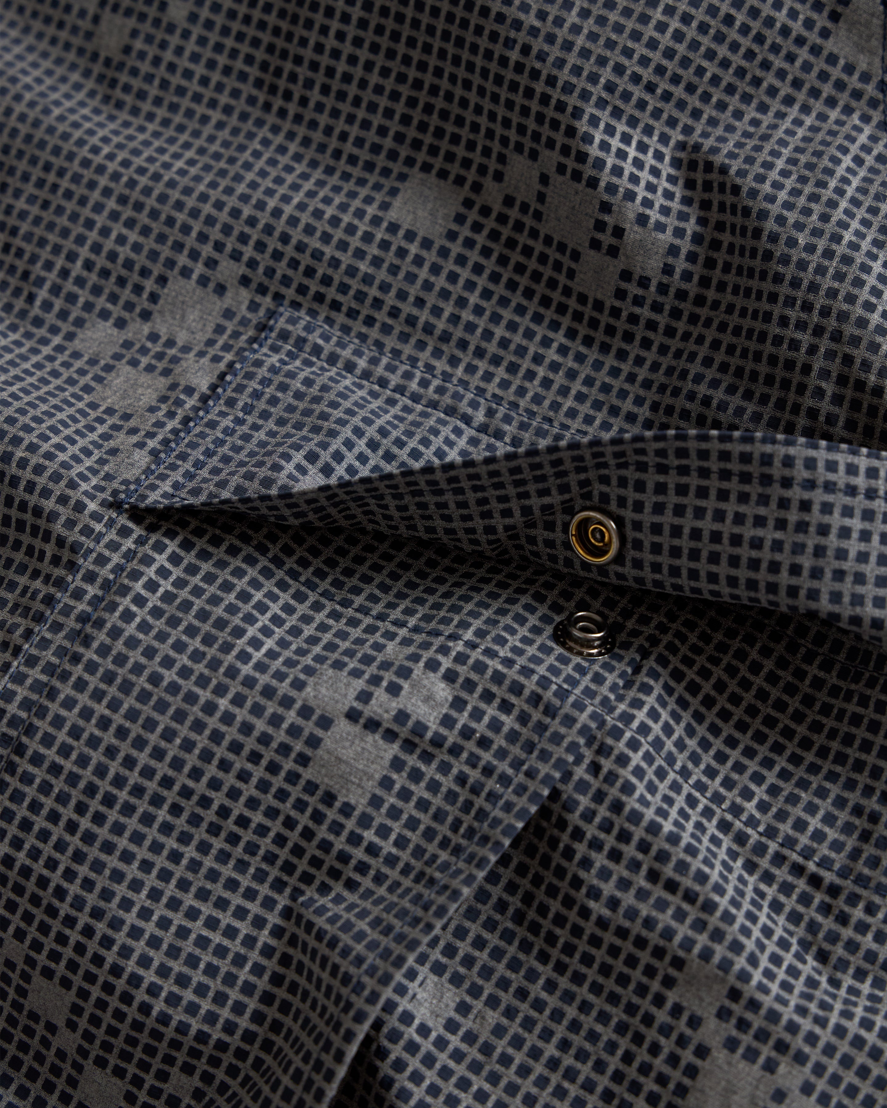 TAC CARGO SHORT - NAVY / 3M REFLECTIVE SILVER HAND SCREENED NYLON