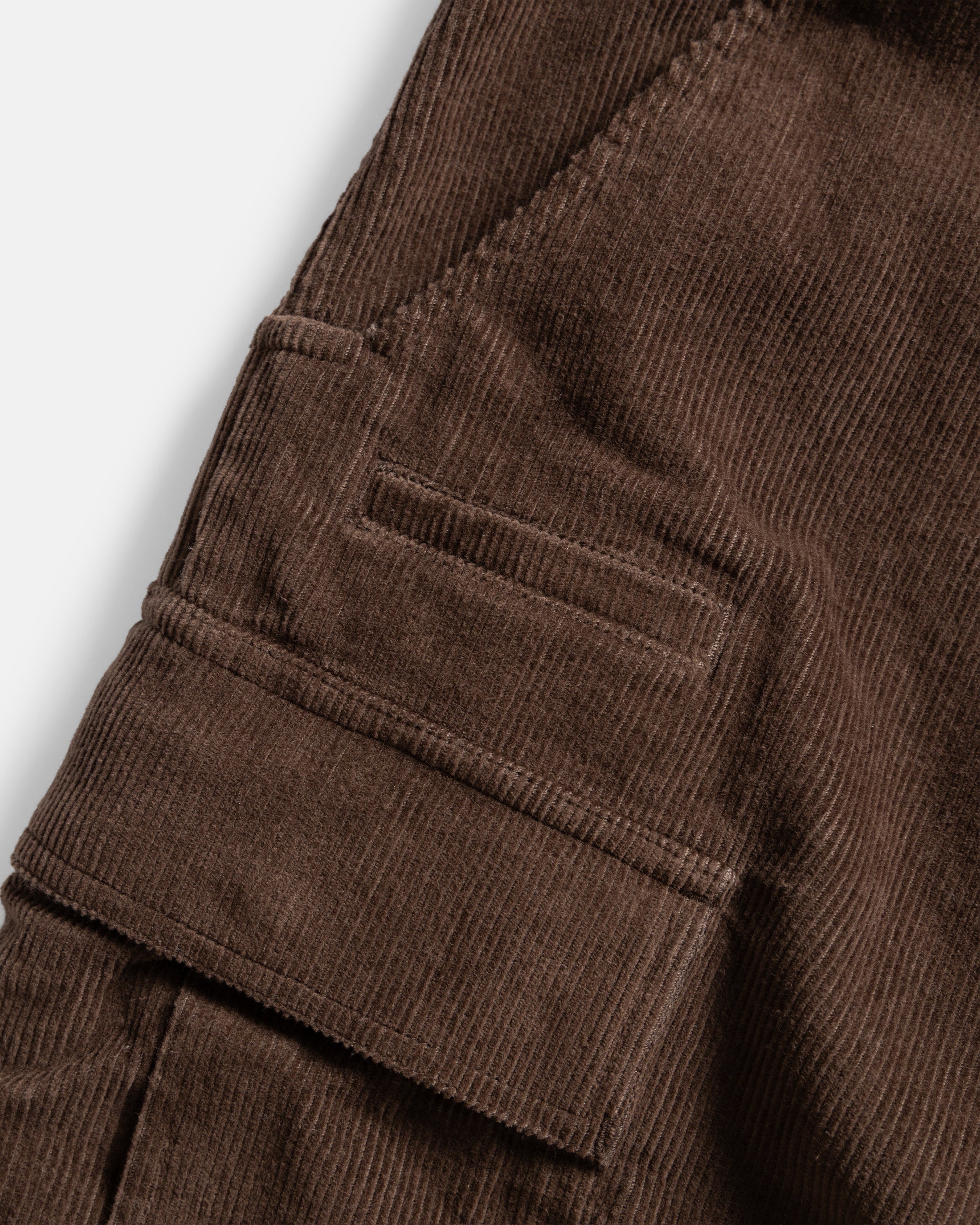 TAC UTILITY CARGO PANT - FONDENTE BROWN COTTON CORDUROY