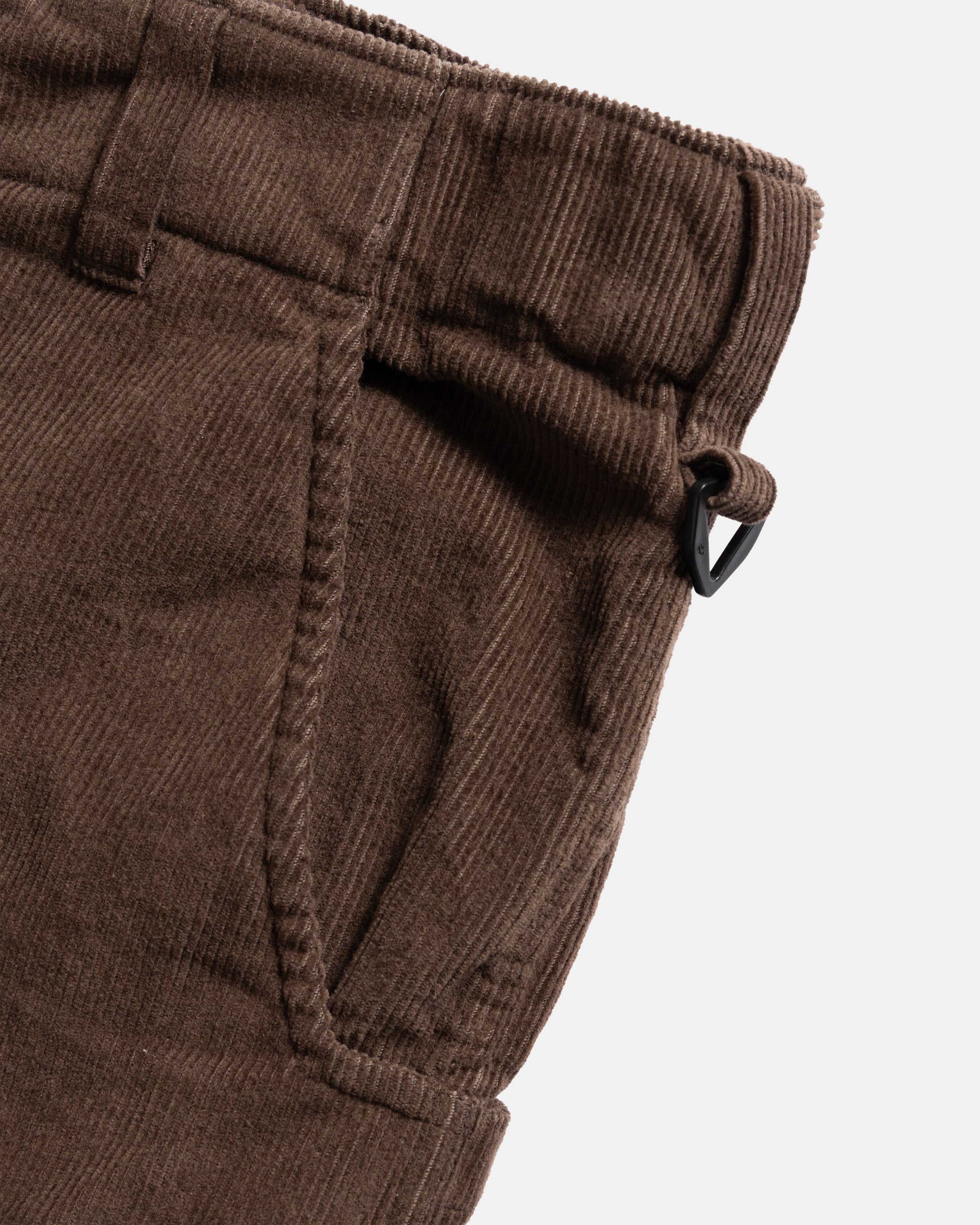 TAC UTILITY CARGO PANT - FONDENTE BROWN COTTON CORDUROY