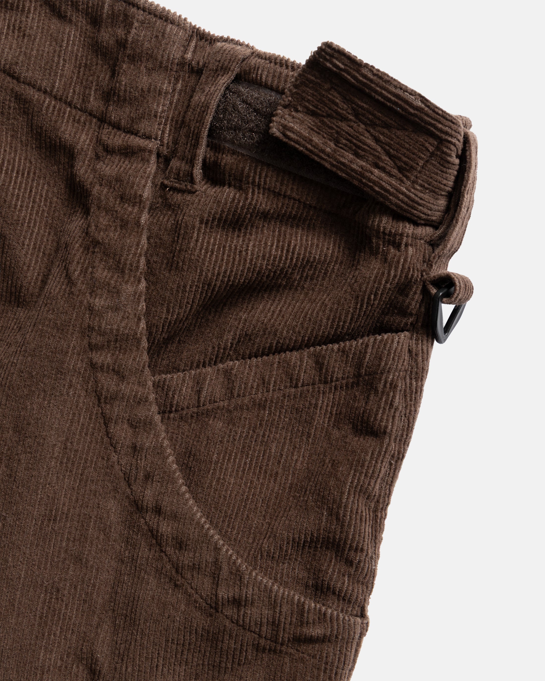 TAC UTILITY CARGO PANT - FONDENTE BROWN COTTON CORDUROY