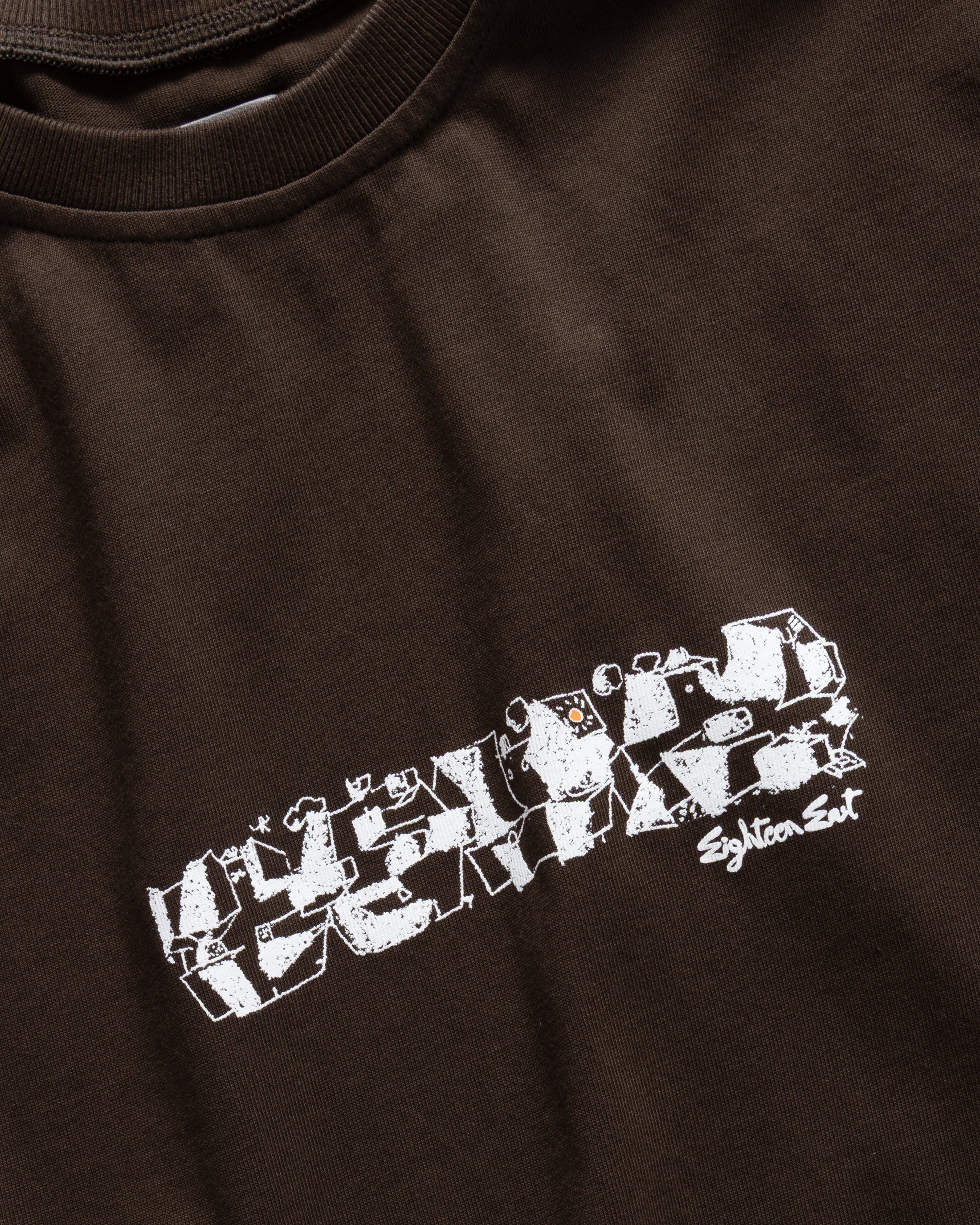 GRAFFITO ALY TEE - FONDENTE HAND SCREENED 7.75 oz. ALL SEASON COTTON JERSEY