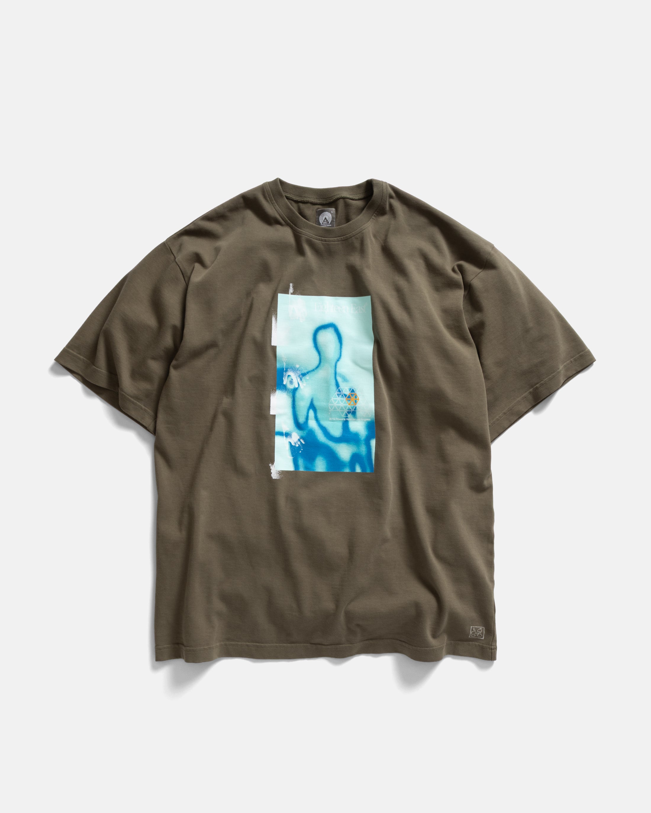 BOBBY DIGITAL ALY TEE - O.D. GREEN HAND SCREENED 7.75 oz. ALL SEASON COTTON JERSEY