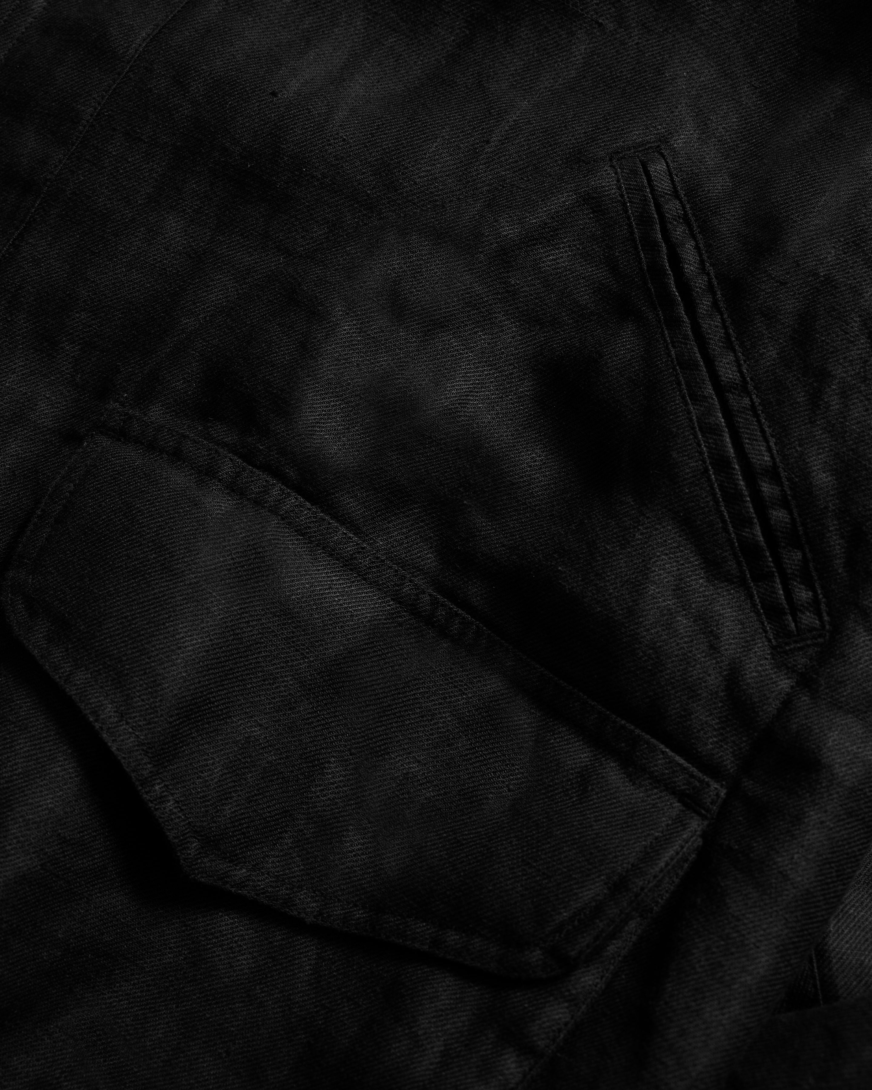 THEO GIANT SAILING PARKA - BLACK LINEN TWILL