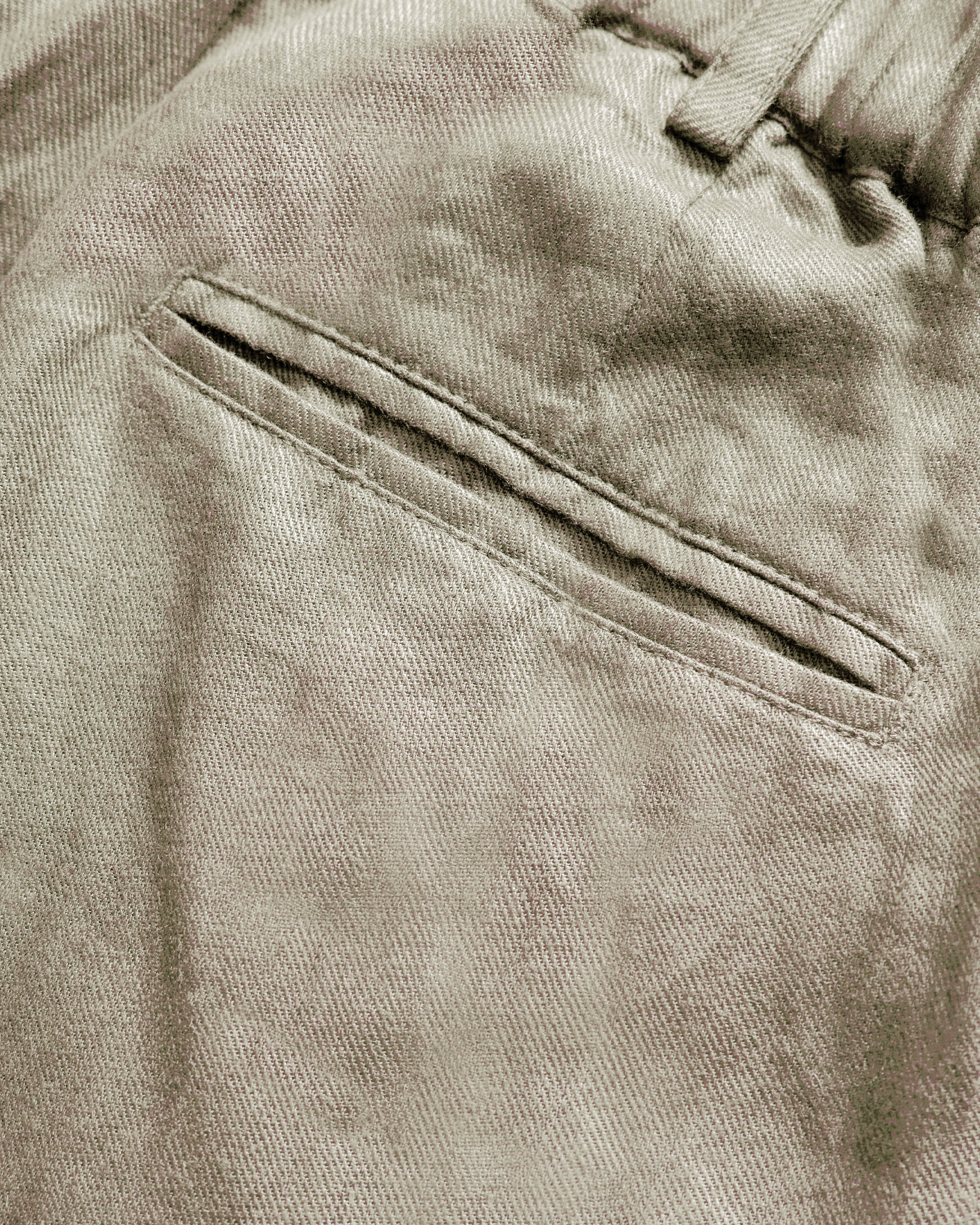 TINO DOUBLE PLEATED WIDE EASY PANT - DUNE LINEN TWILL
