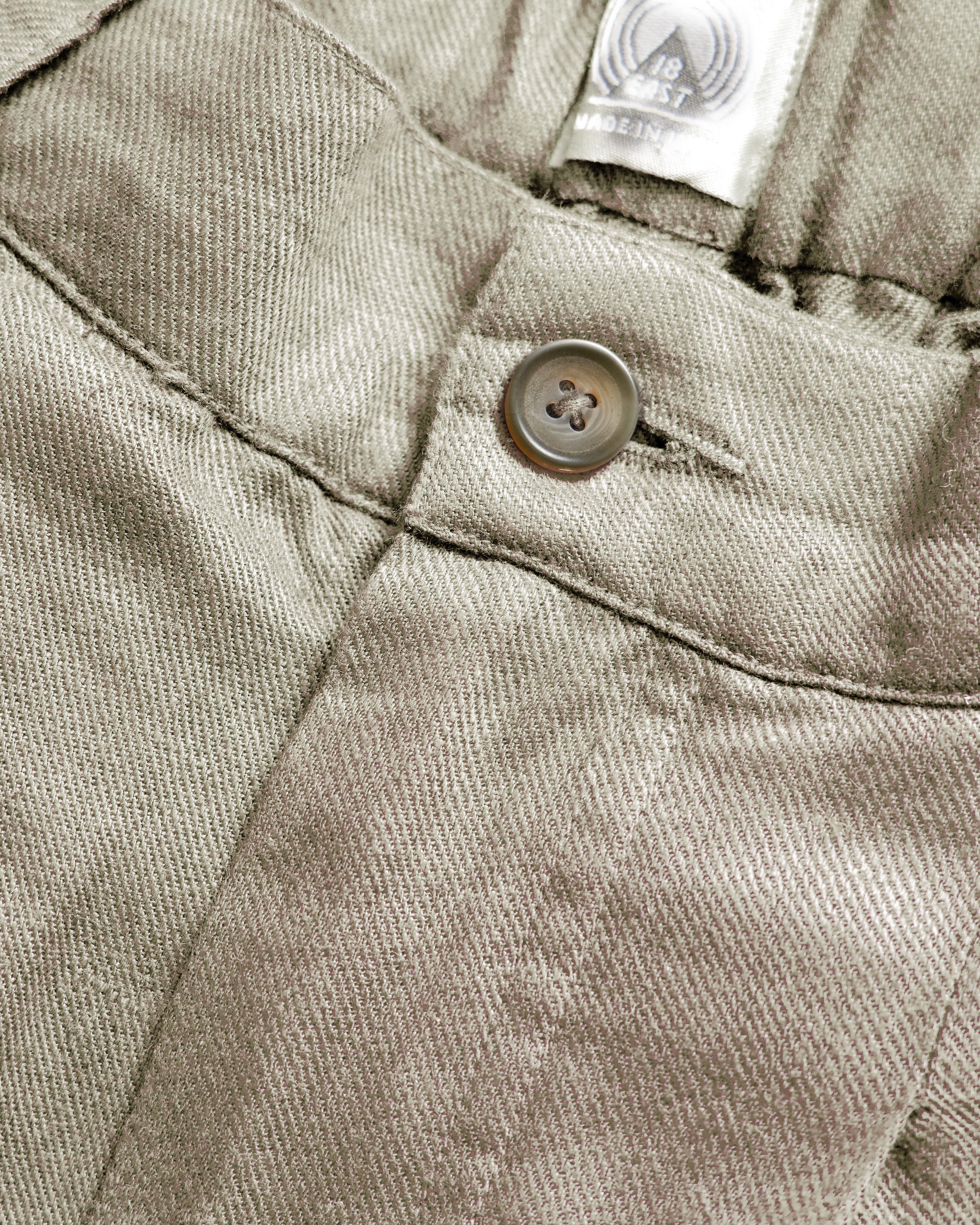 TINO DOUBLE PLEATED WIDE EASY PANT - DUNE LINEN TWILL