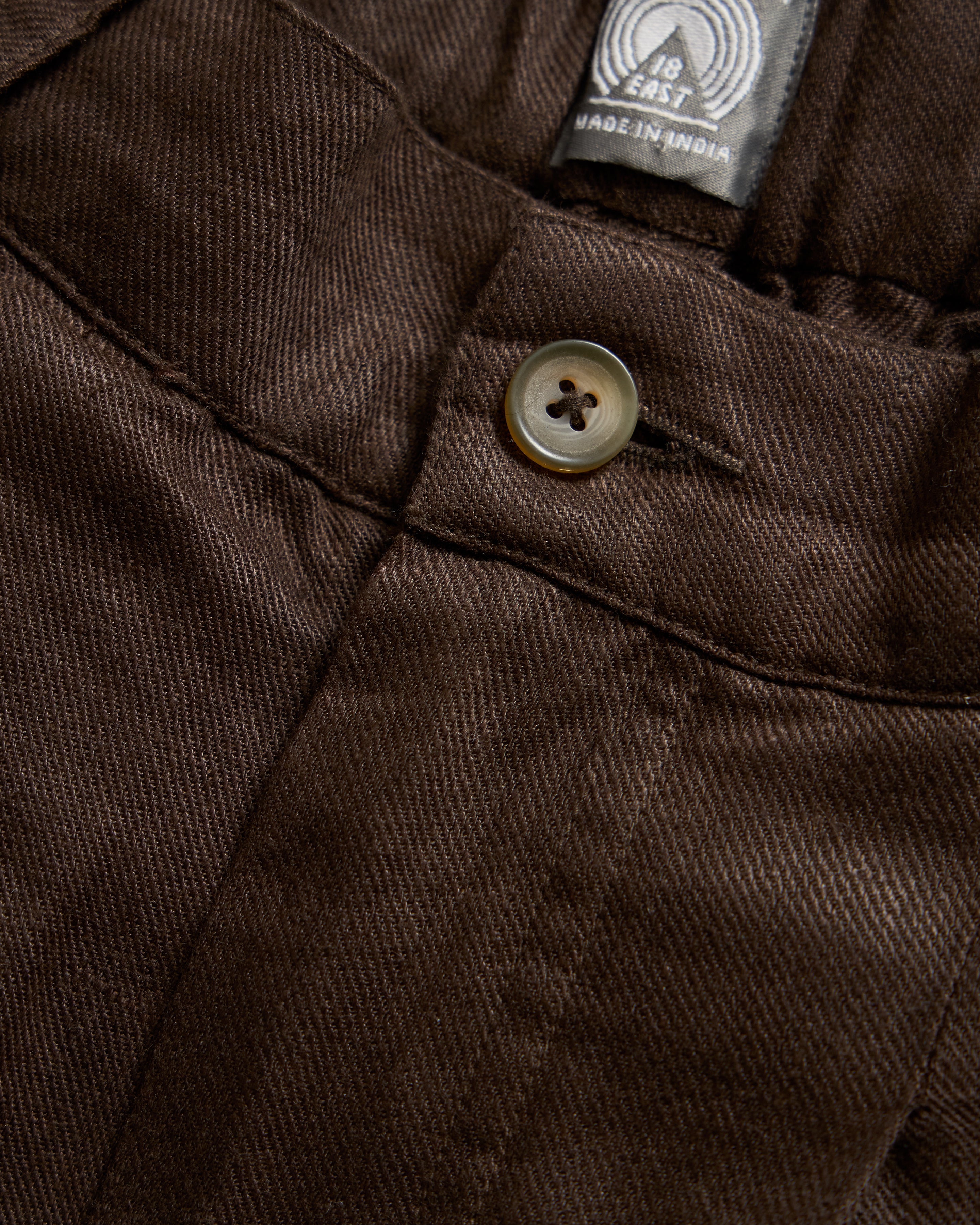 TINO DOUBLE PLEATED WIDE EASY PANT - CACAO LINEN TWILL