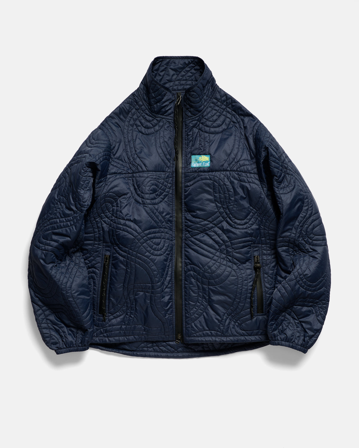 TRACKS QUILTED JACKET - NAVY FLYWEIGHT NYLON RIPSTOP