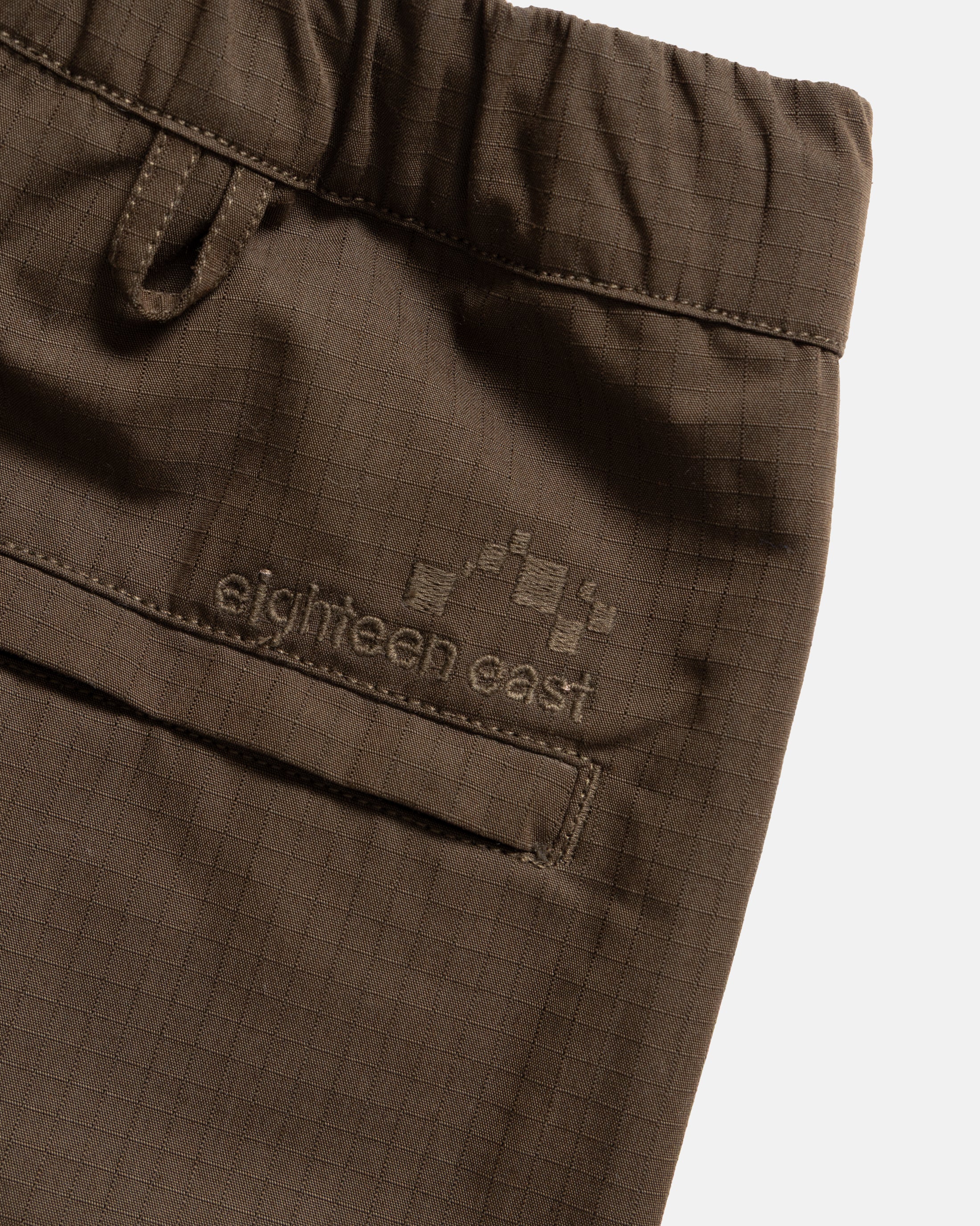 TRANSIT PANT - CHARRED OLIVE COTTON / NYLON RIPSTOP