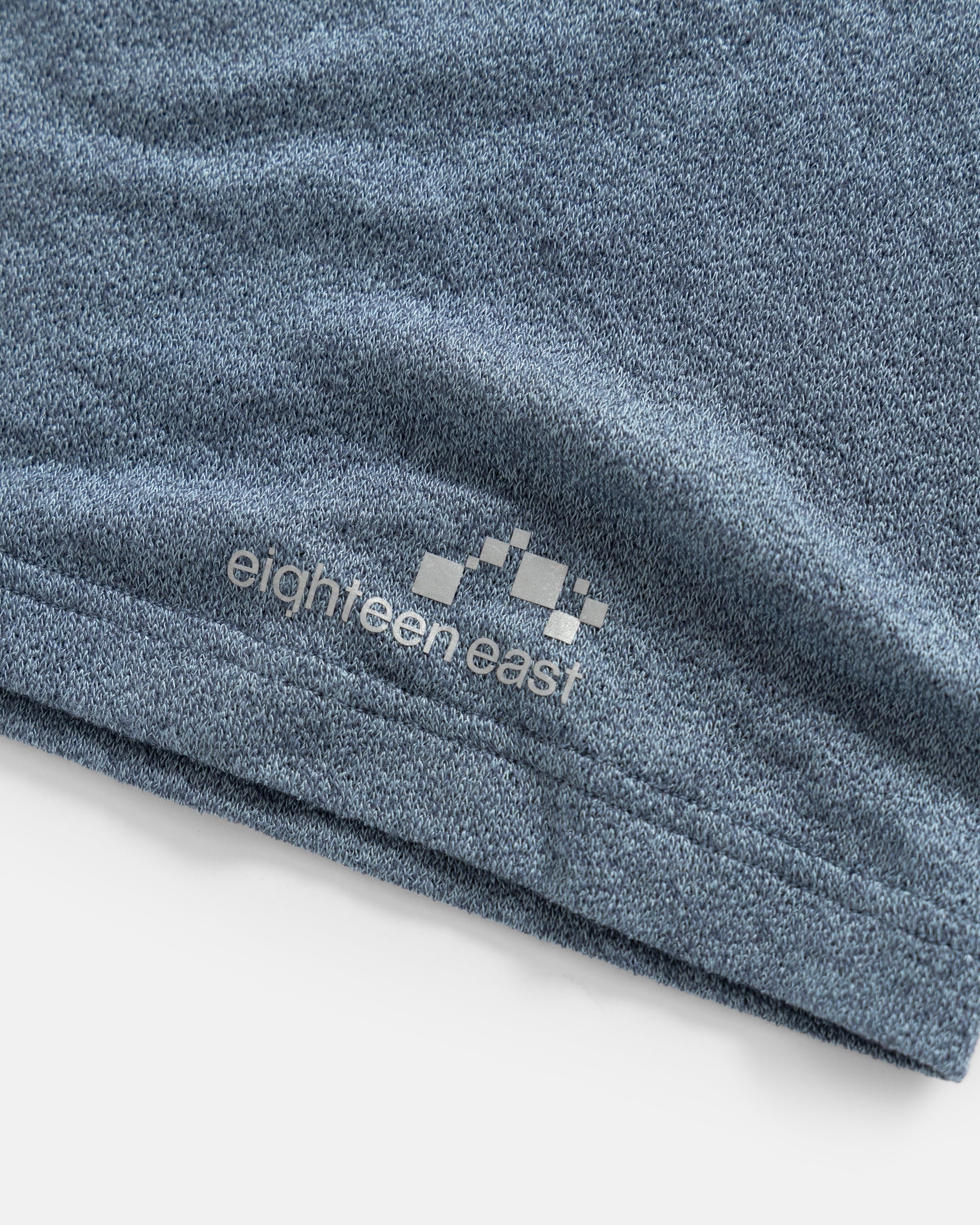 MULTIFACETED HIGHLY PRACTICAL VERY USEFUL TUBE - INDIGO MELANGE LYOCELL AND WOOL DOUBLE TWIST LOOSE KNIT JERSEY