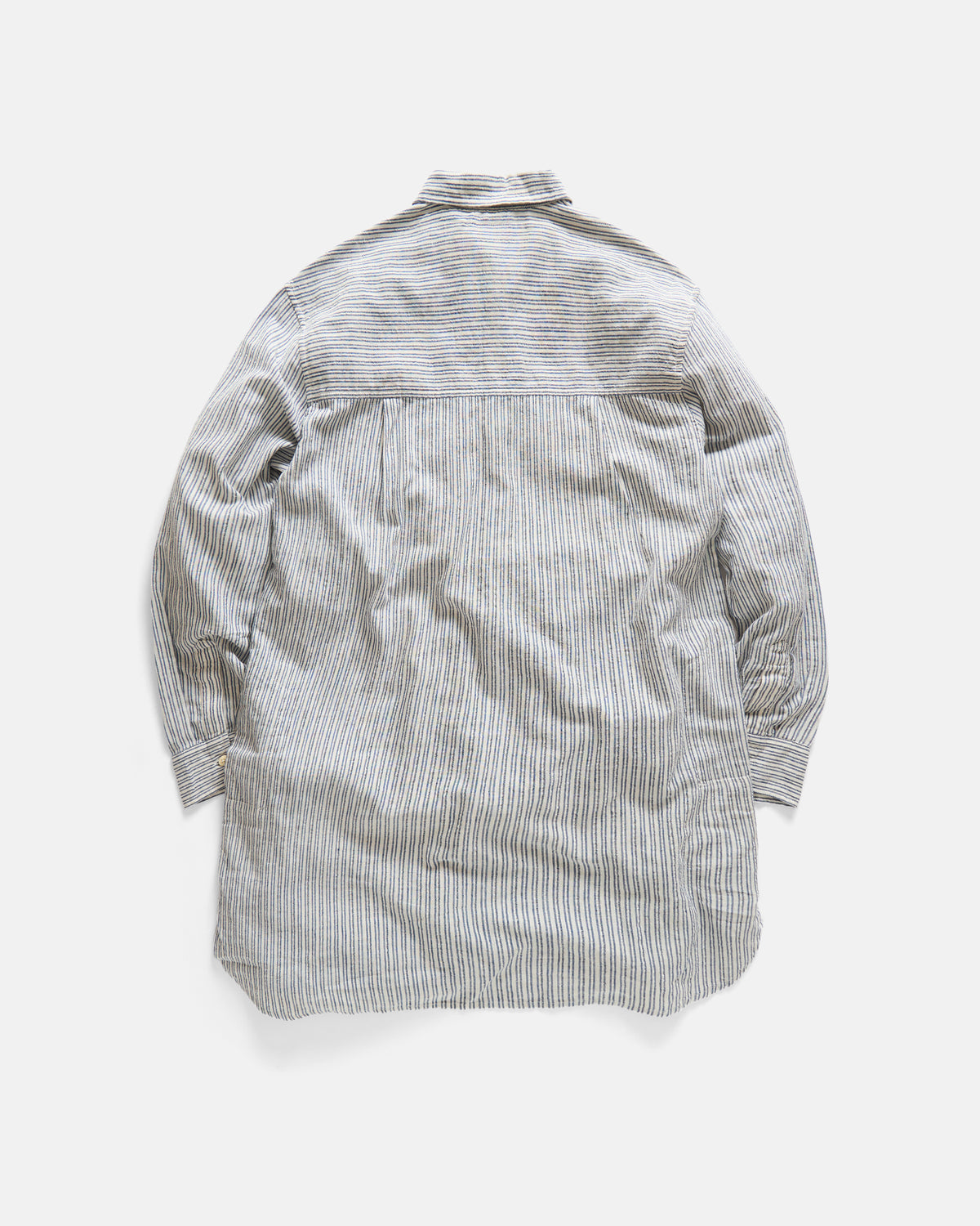 UDAI KURTA - WHITE / BARELY INDIGO / FRENCH INDIGO HANDLOOM STRIPED COTTON