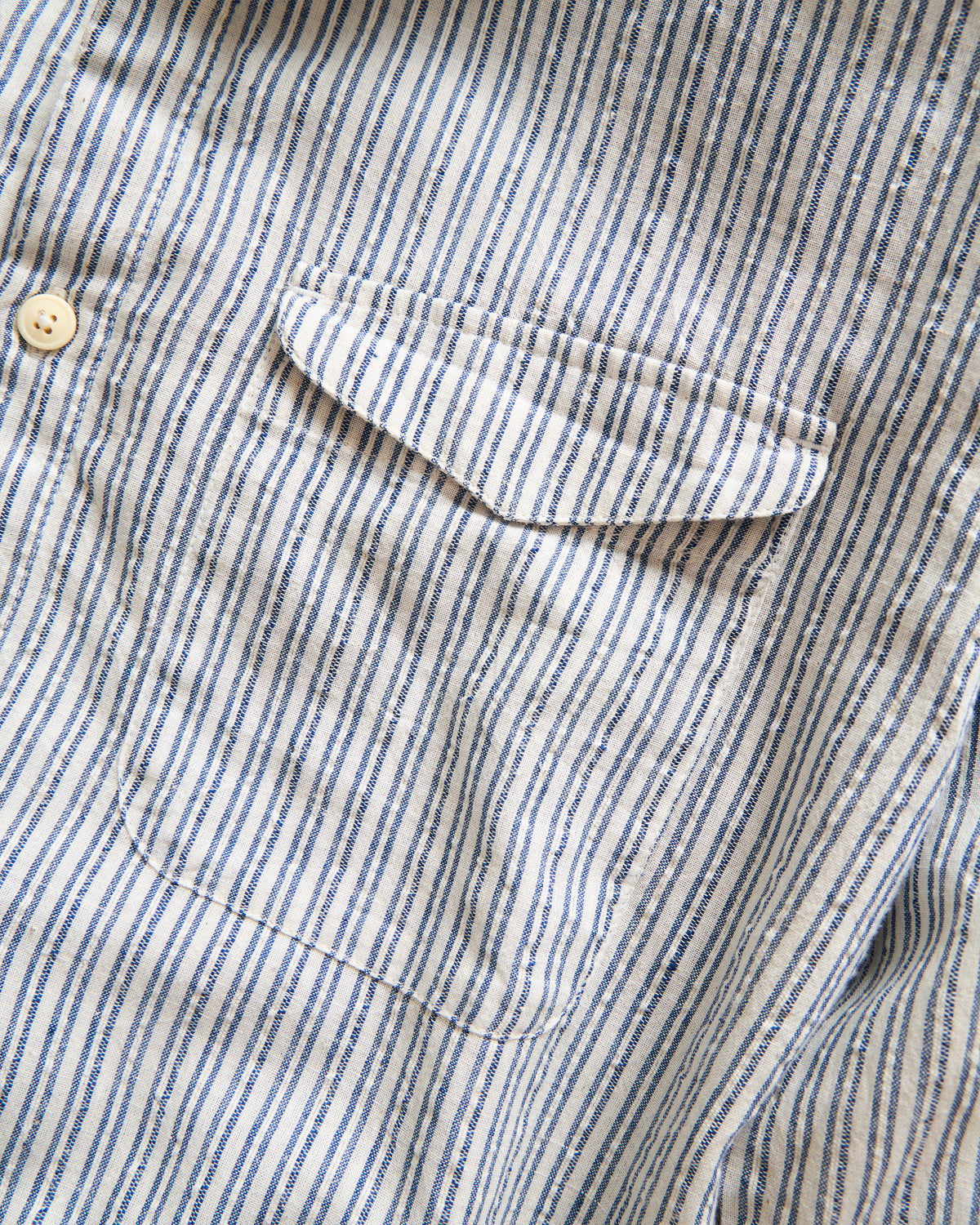 UDAI KURTA - WHITE / BARELY INDIGO / FRENCH INDIGO HANDLOOM STRIPED COTTON