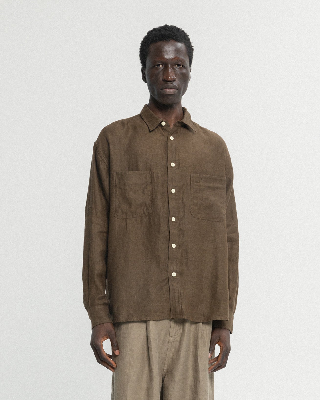 DURETTE UTILITY SHIRT - COYOTE LINEN TWILL