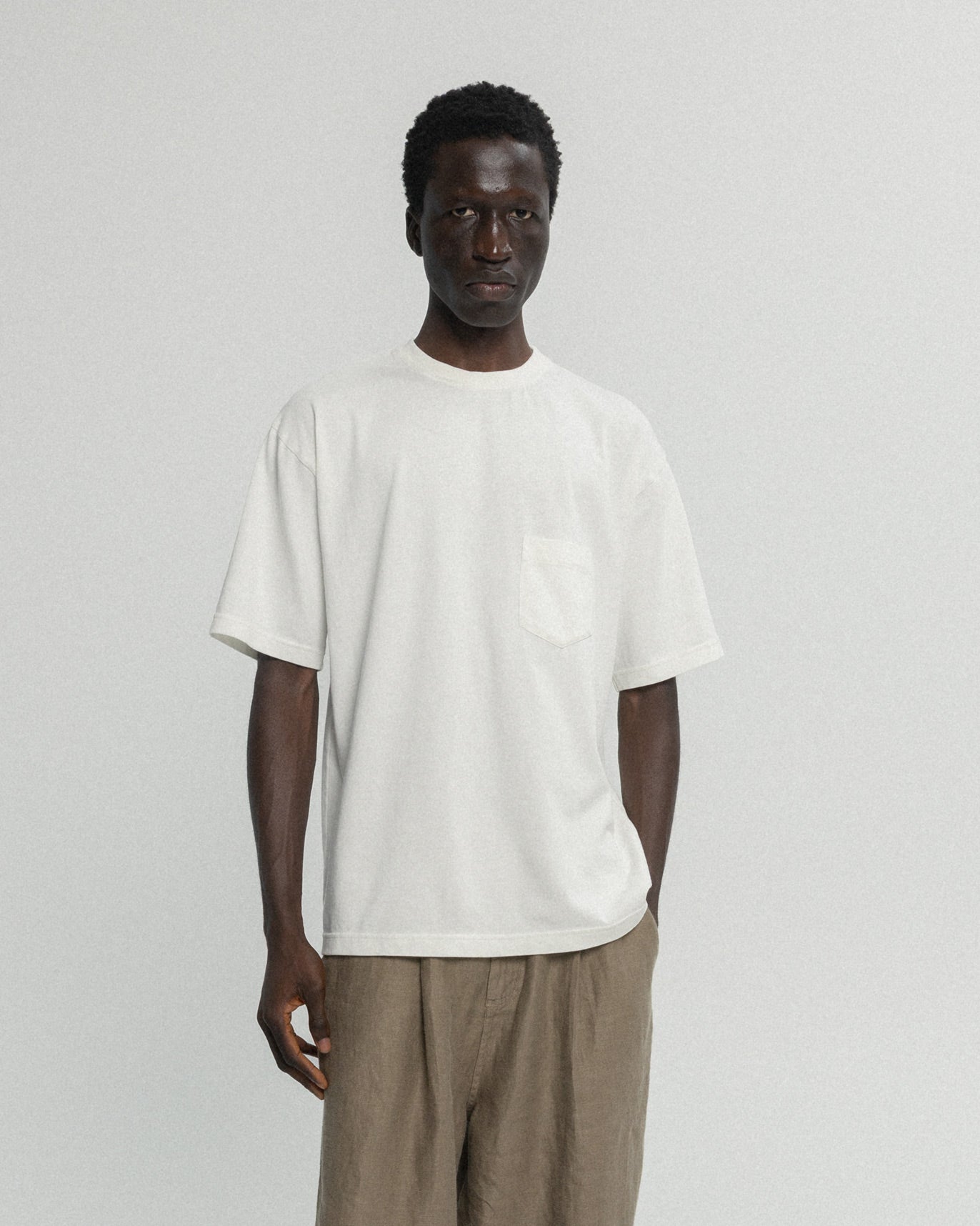 IAN VINTAGE POCKET TEE - WHITE 7.75 oz. ALL SEASON COTTON JERSEY