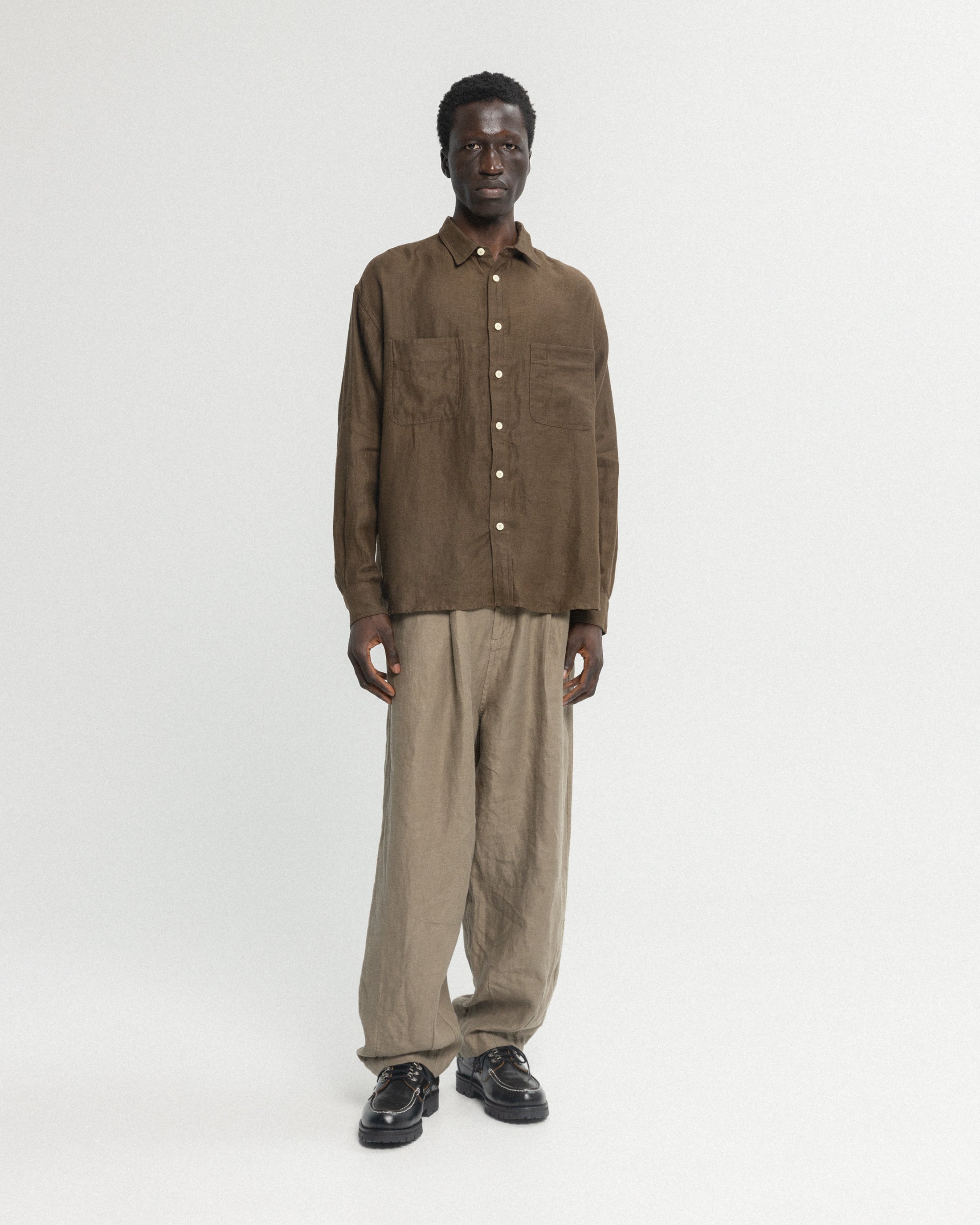 DURETTE UTILITY SHIRT - COYOTE LINEN TWILL