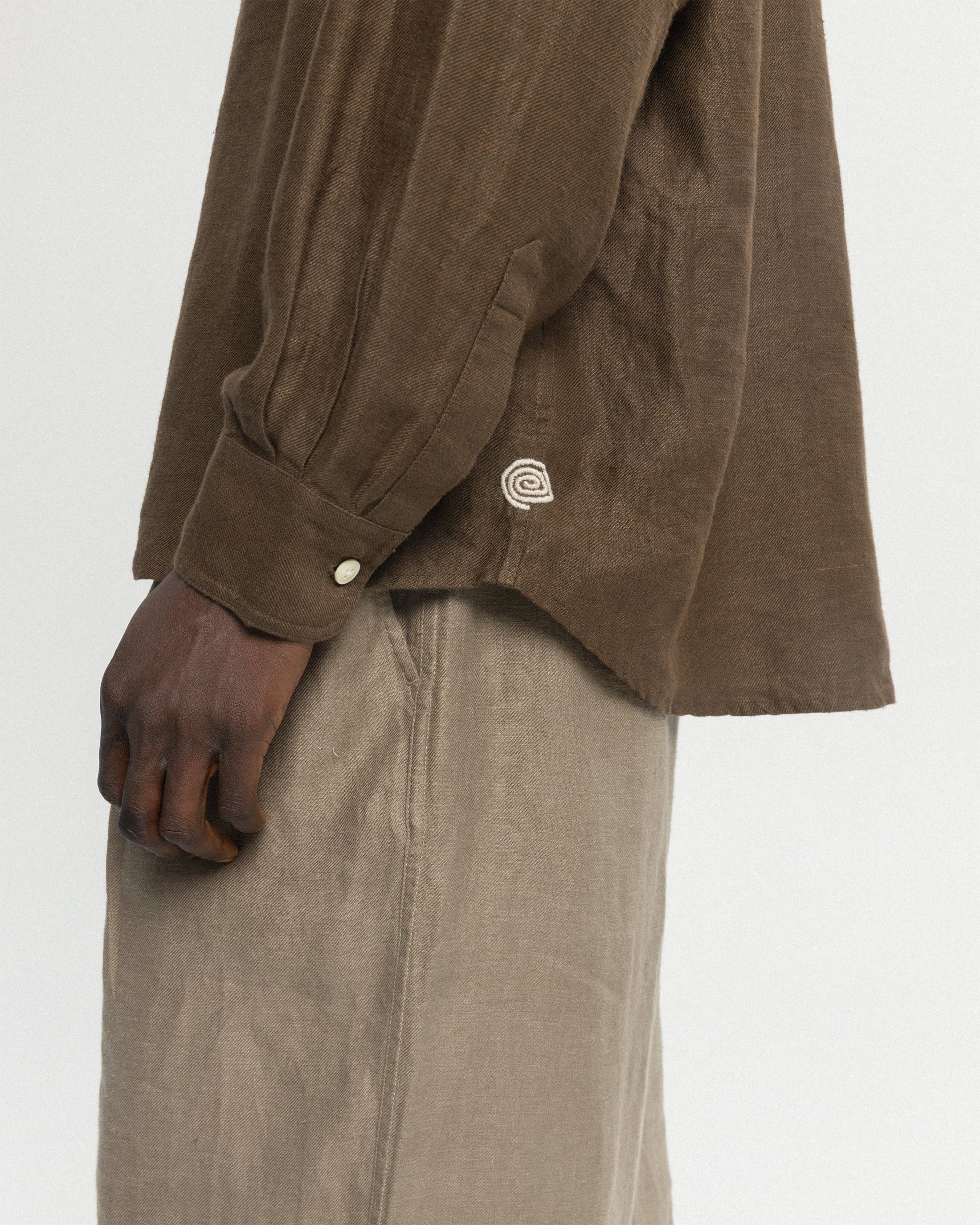 DURETTE UTILITY SHIRT - COYOTE LINEN TWILL