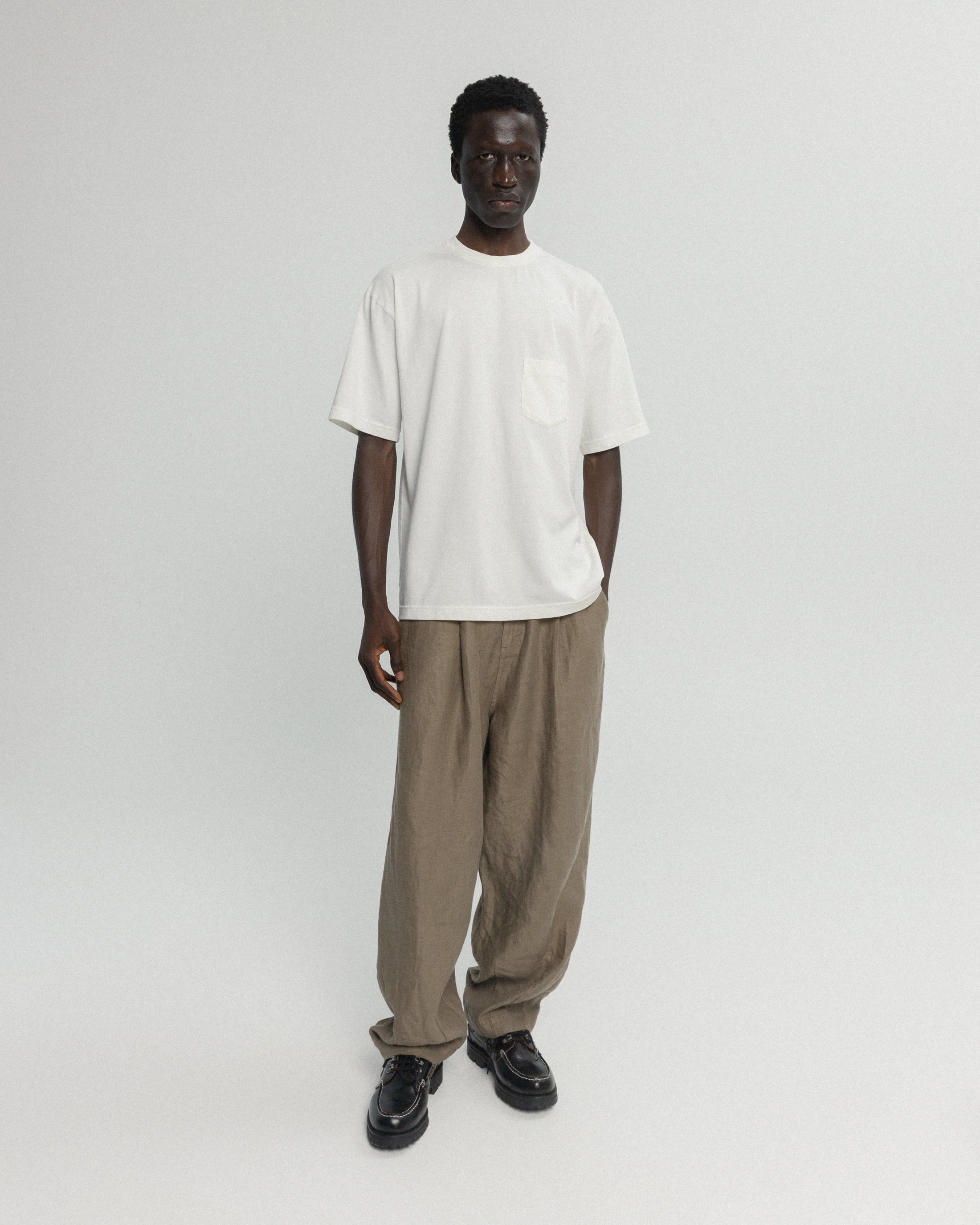 IAN VINTAGE POCKET TEE - WHITE 7.75 oz. ALL SEASON COTTON JERSEY