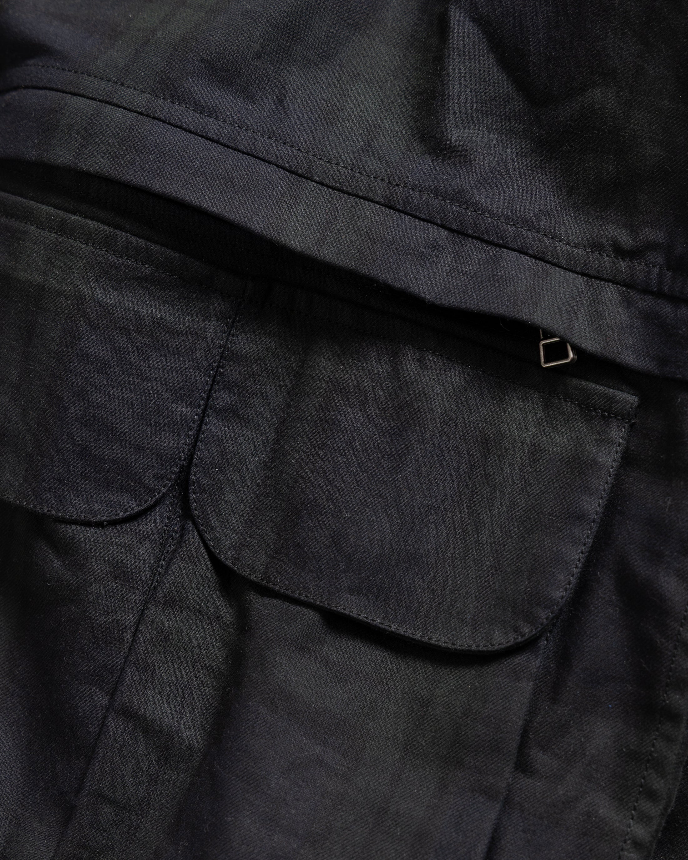 BANKS 2.0 UTILITY JACKET - BARELY BLACKWATCH BEESWAX COATED COTTON TWILL