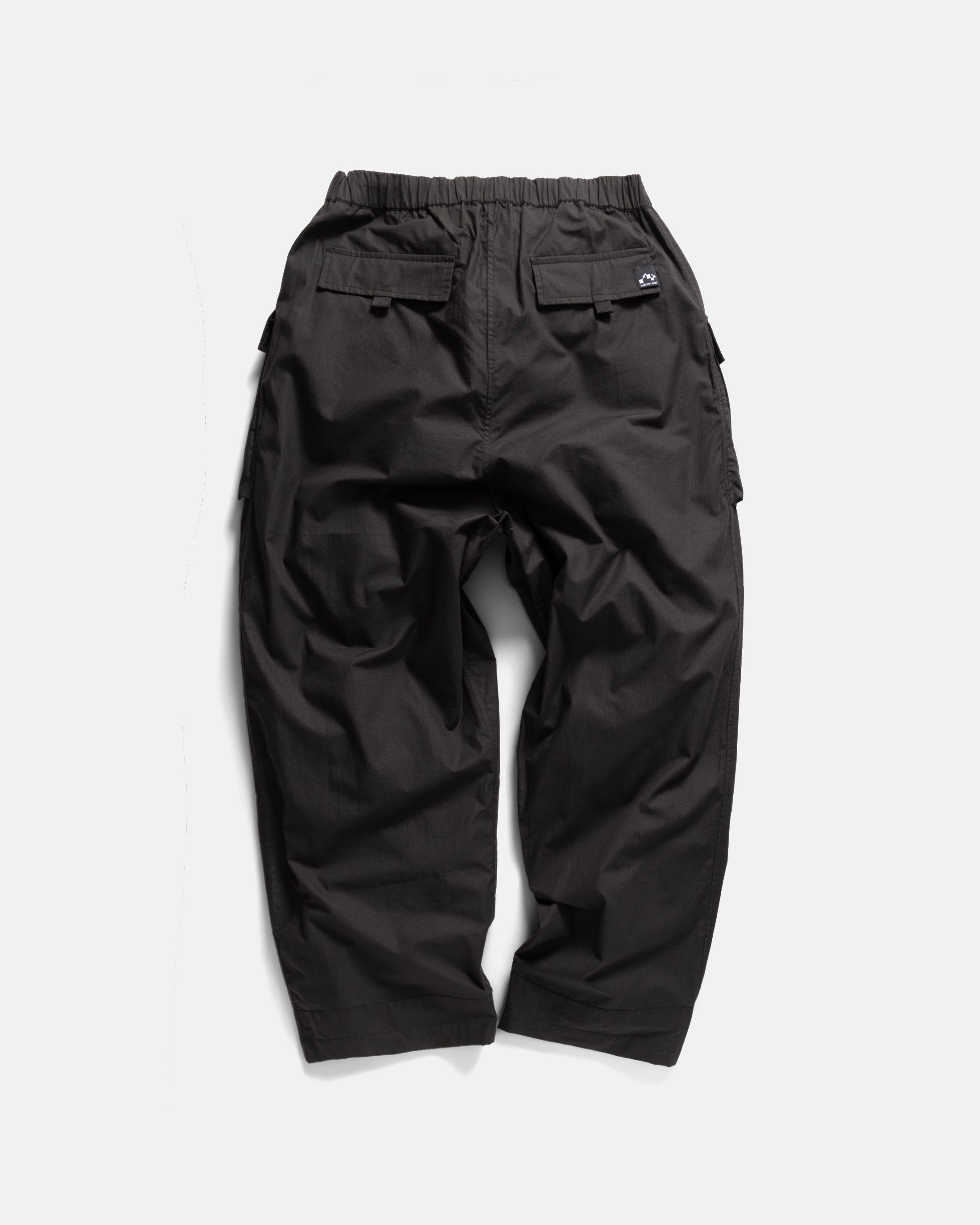 VETTI 2.0 BALLOON PANT - BLACK COTTON MICRORIPSTOP