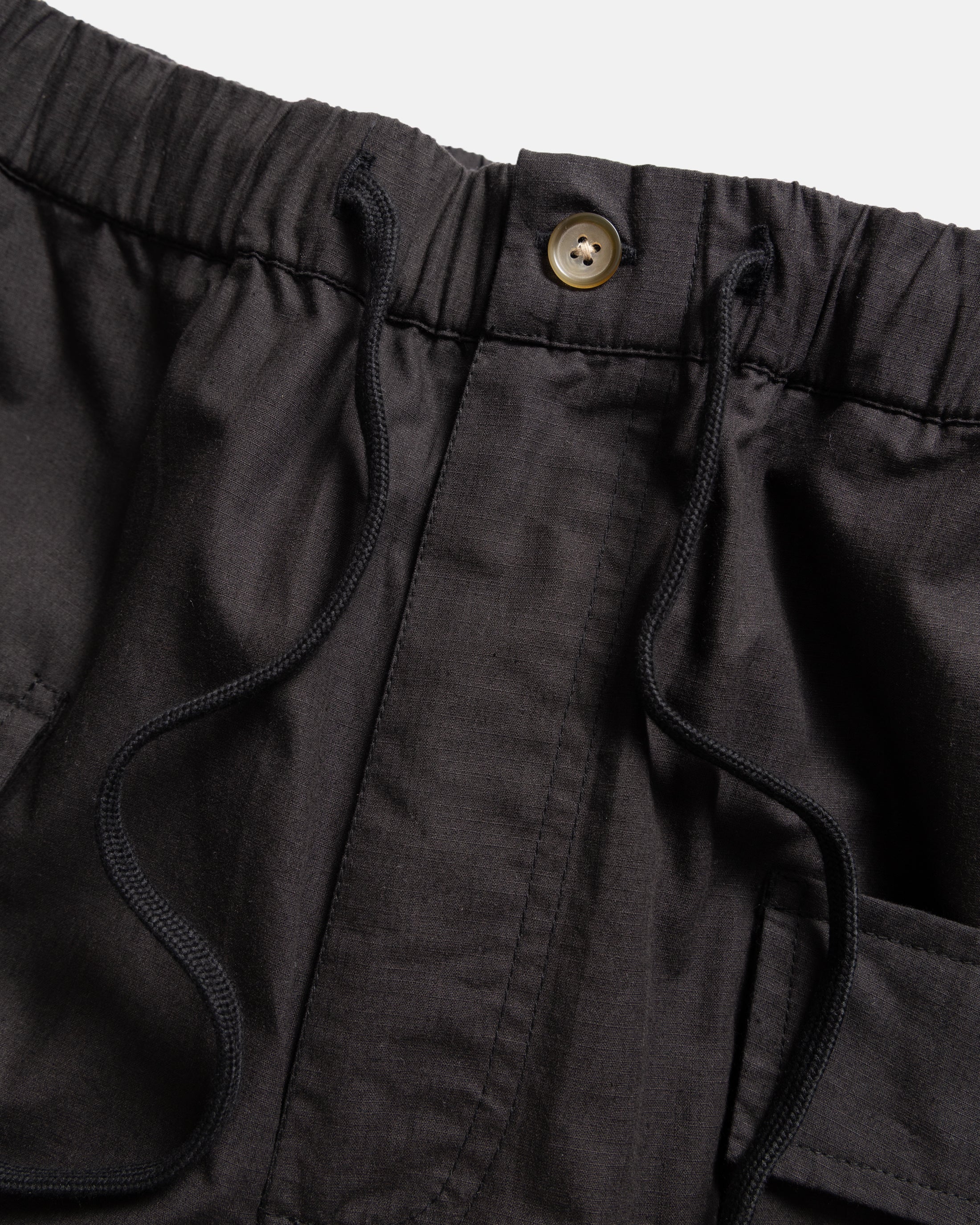 VETTI 2.0 BALLOON PANT - BLACK COTTON MICRORIPSTOP