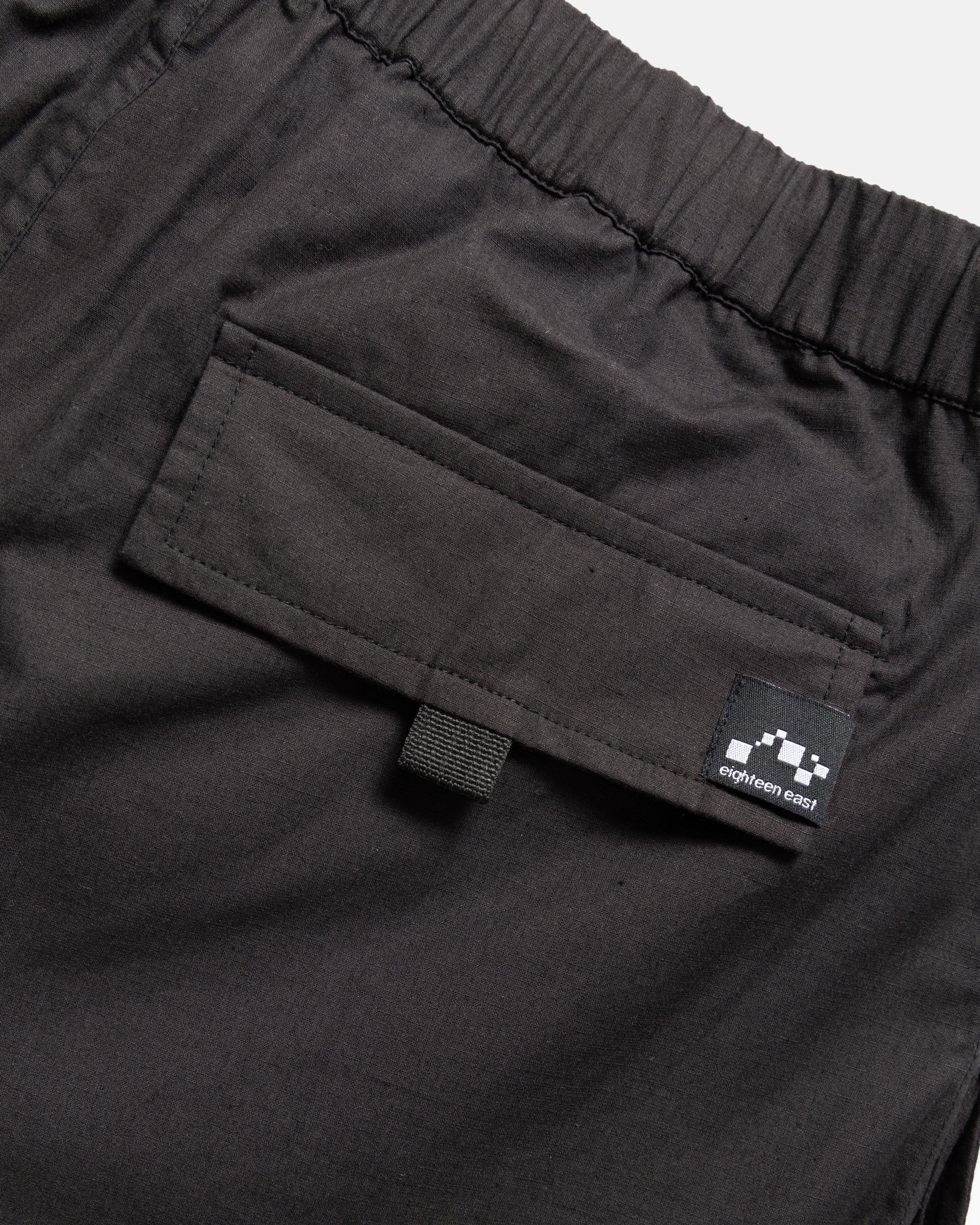 VETTI 2.0 BALLOON PANT - BLACK COTTON MICRORIPSTOP