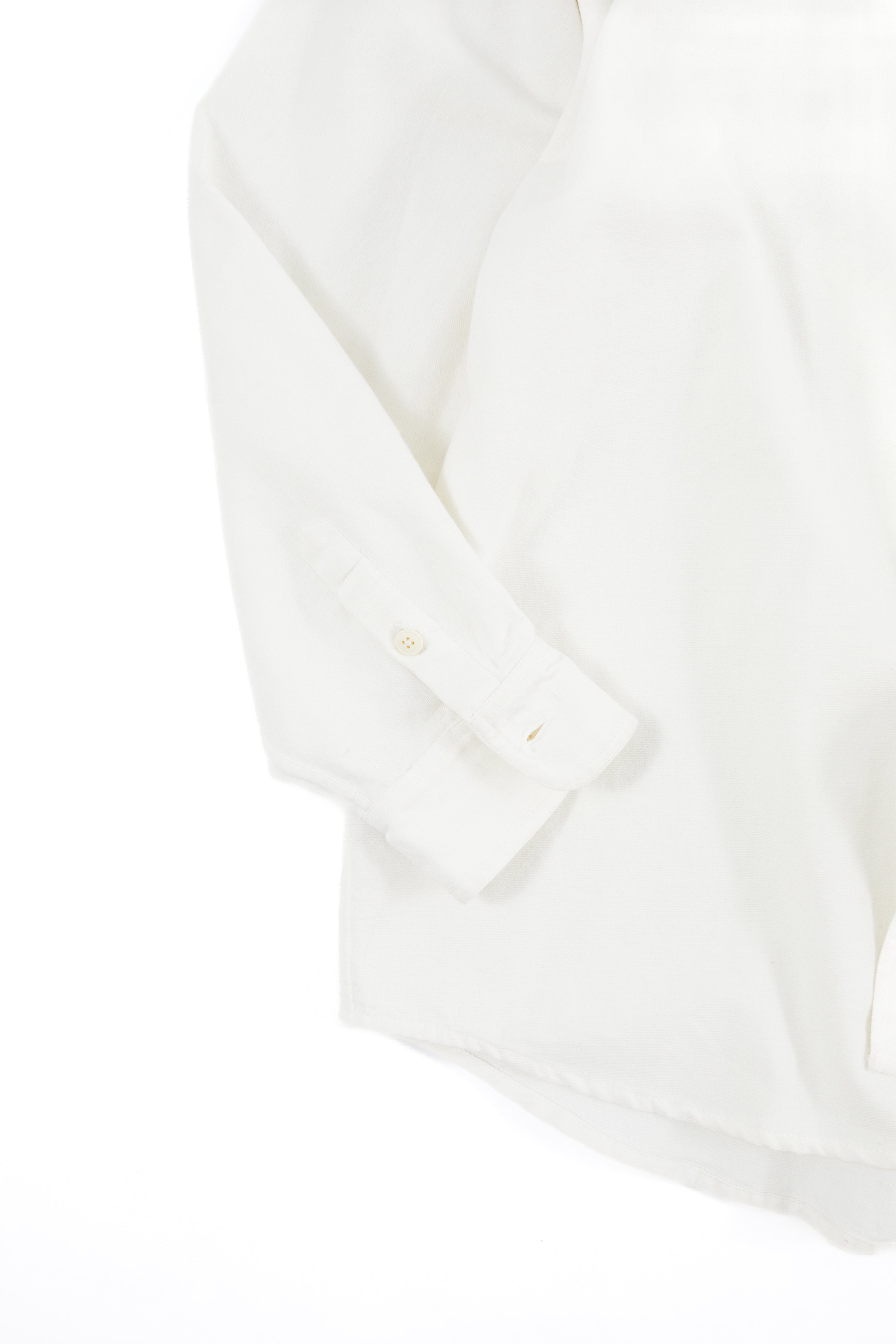 WOLF BUTTON-DOWN SHIRT - WHITE OXFORD CLOTH