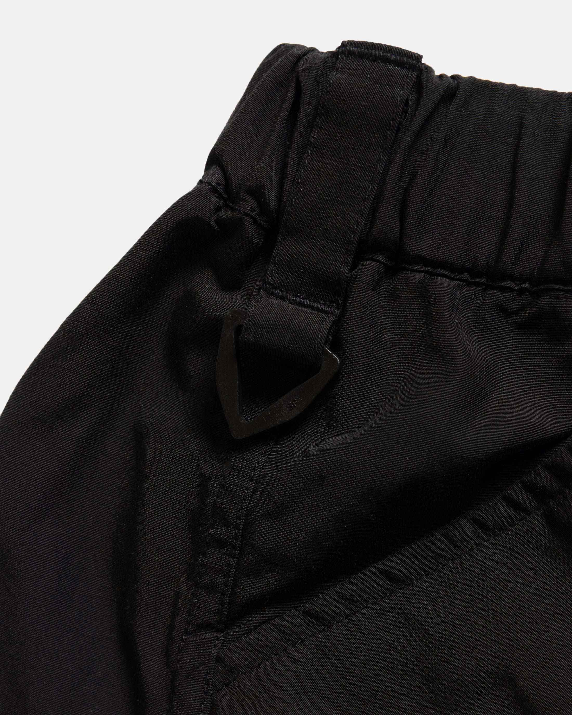 WARREN TREK SHORTS - BLACK WATER-REPELLENT 60/40 MOUNTAIN CLOTH WITH FULL MESH LINING