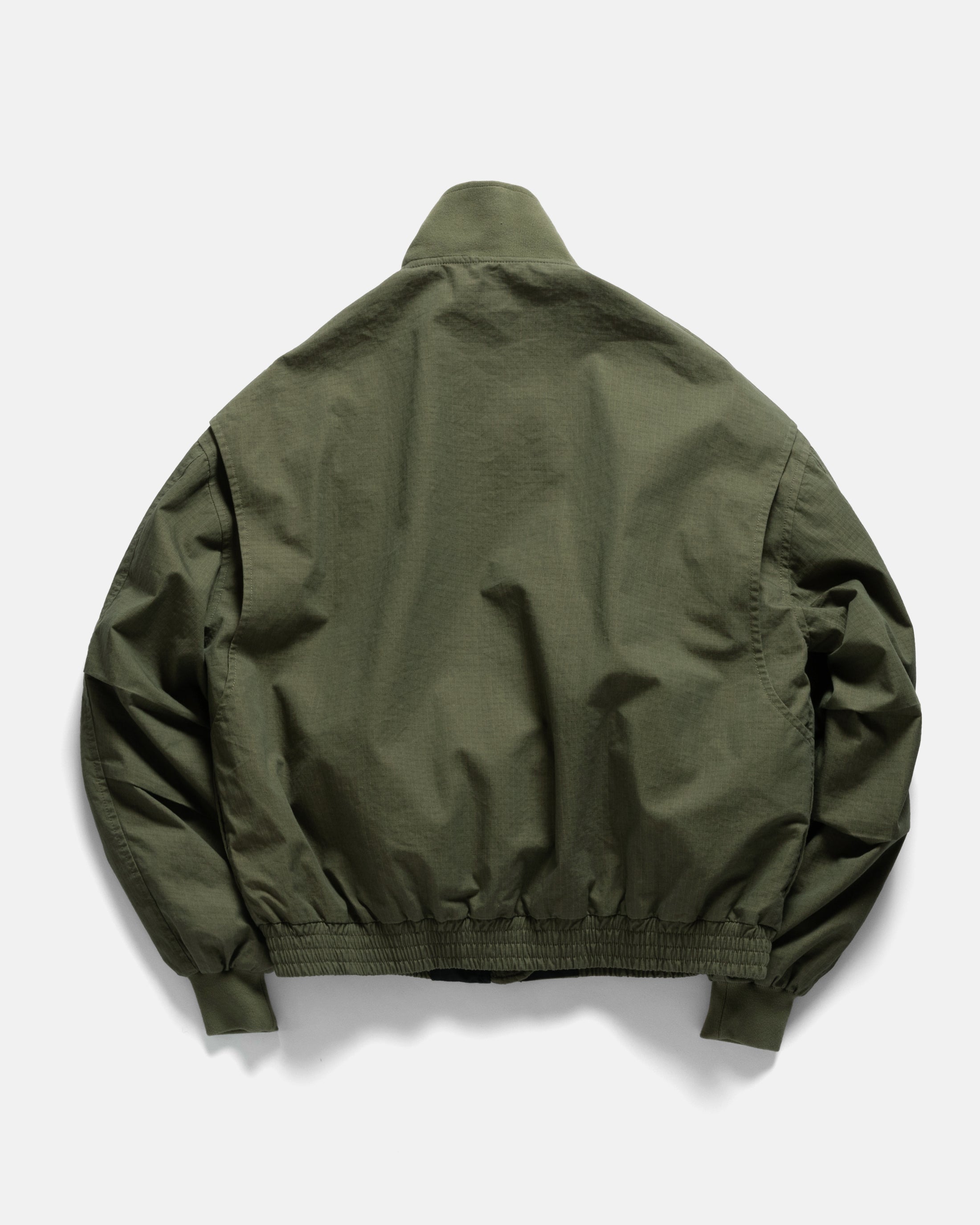 WEP FLIGHT JACKET - SAGE OLIVE / KHAKI DOUBLE-DYE COTTON/NYLON RIPSTOP