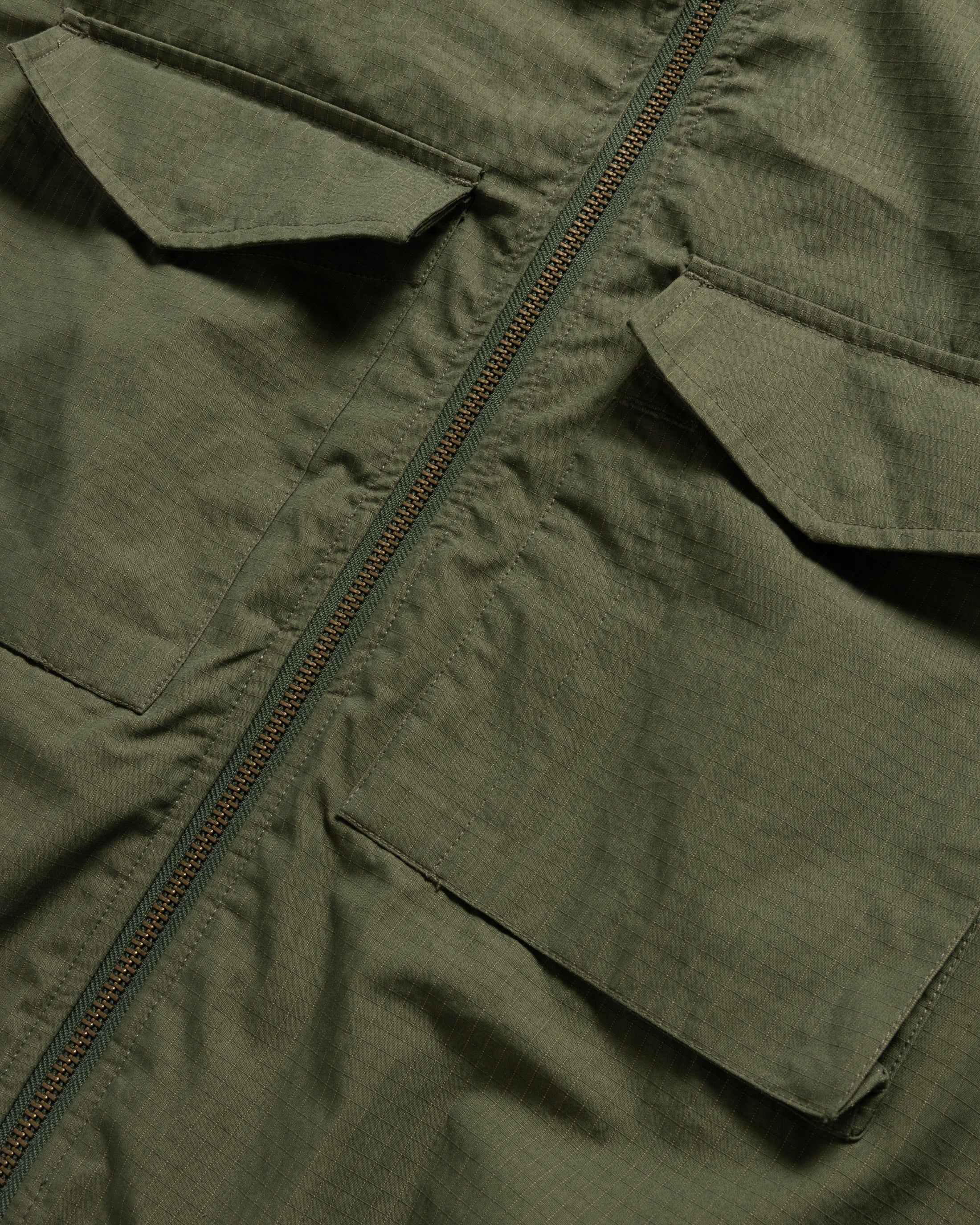 WEP FLIGHT JACKET - SAGE OLIVE / KHAKI DOUBLE-DYE COTTON/NYLON RIPSTOP