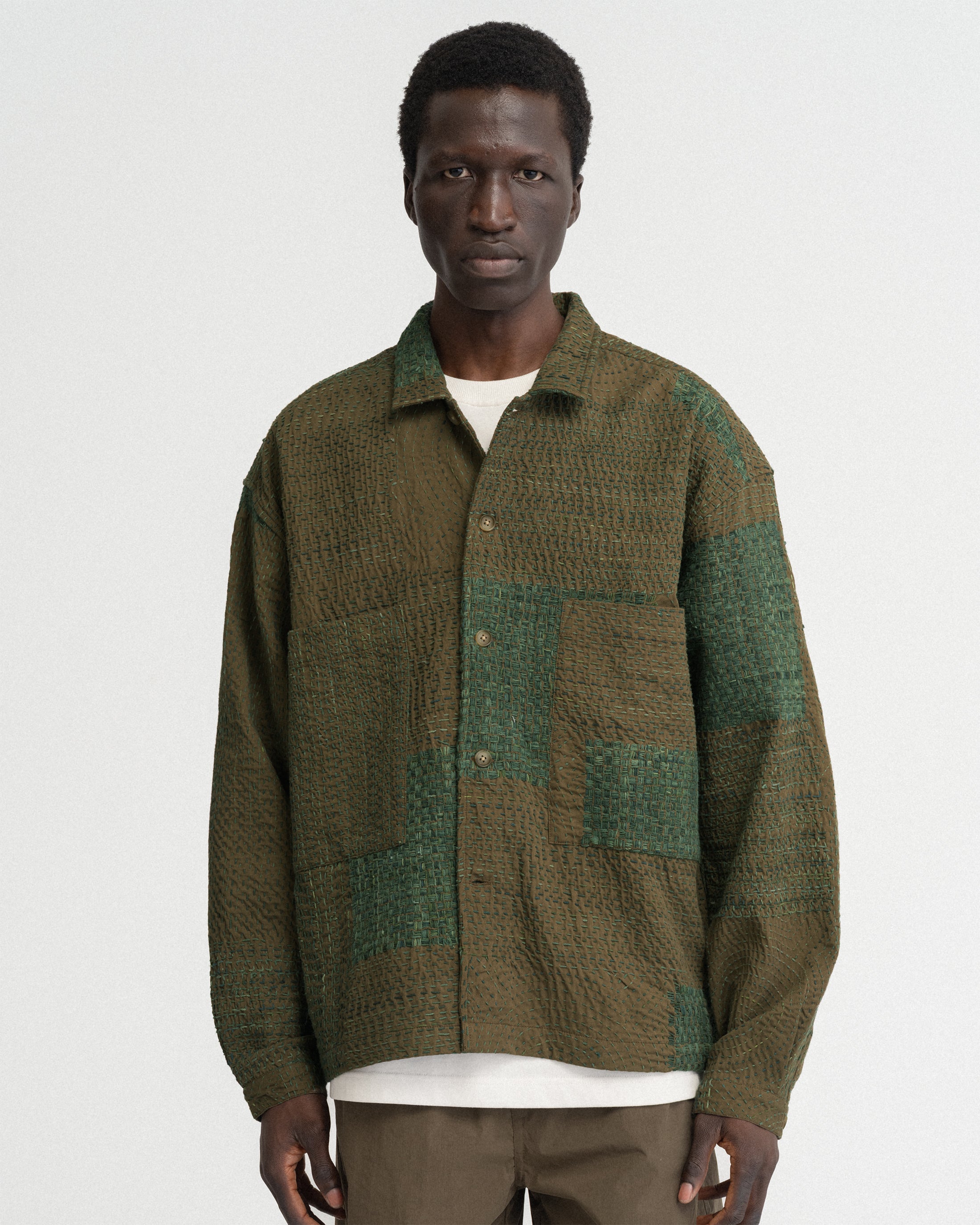 L/S SAM SHIRT - OLIVE / 