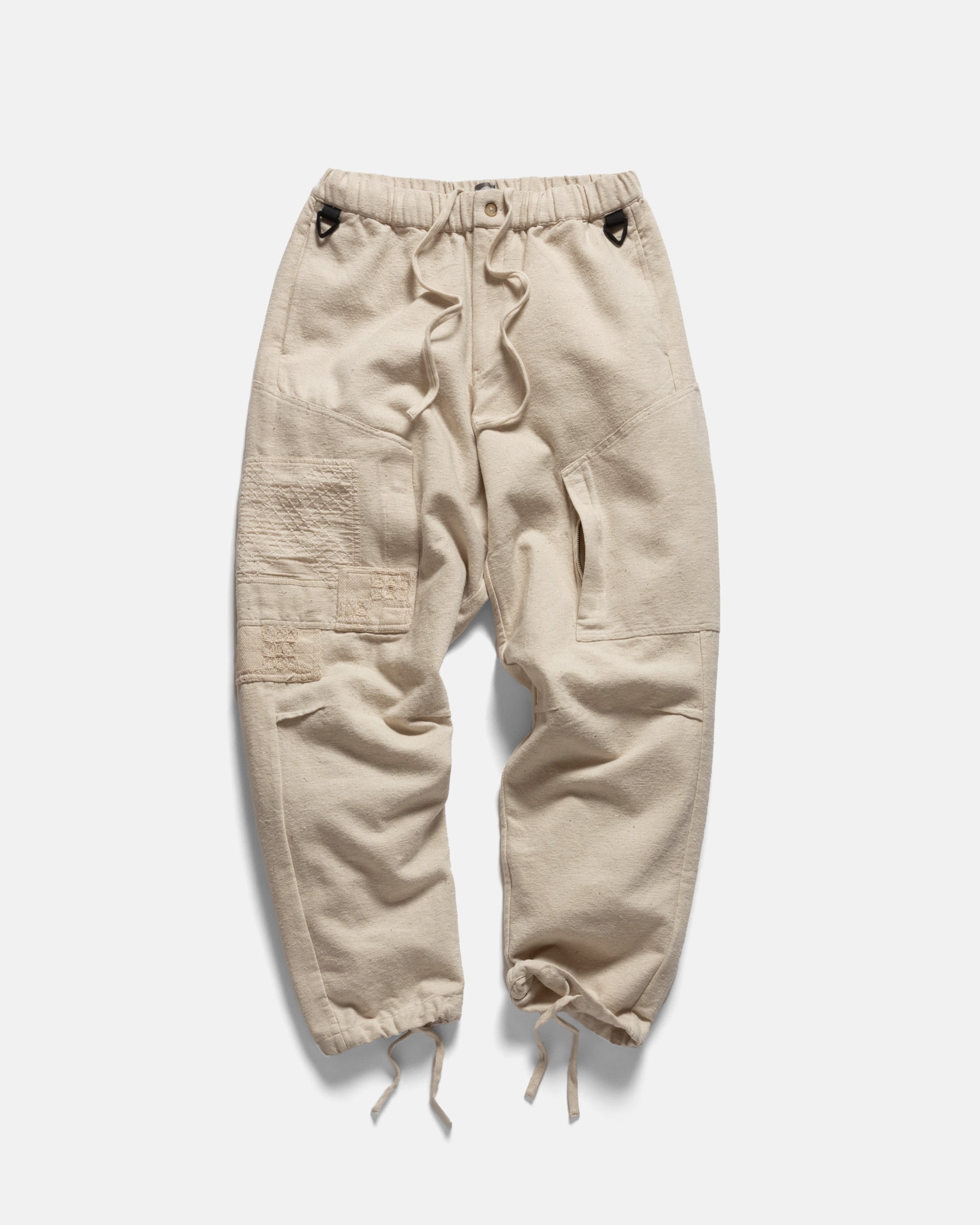 MENDED BENNY TRAIL PANT - UNDYED KHADI COTTON