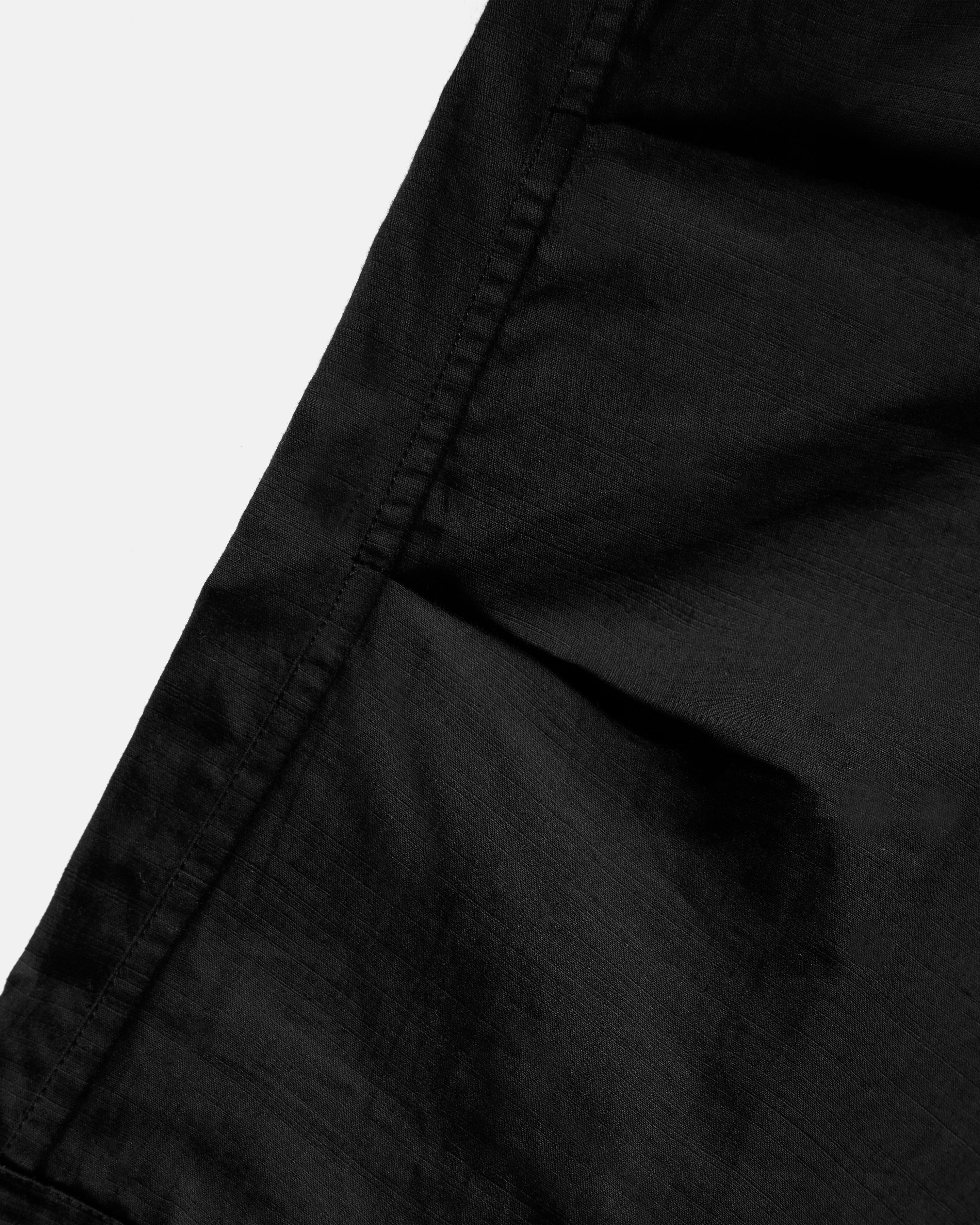 WIDE TAC UTILITY CARGO PANT - BLACK COTTON MICRO RIPSTOP