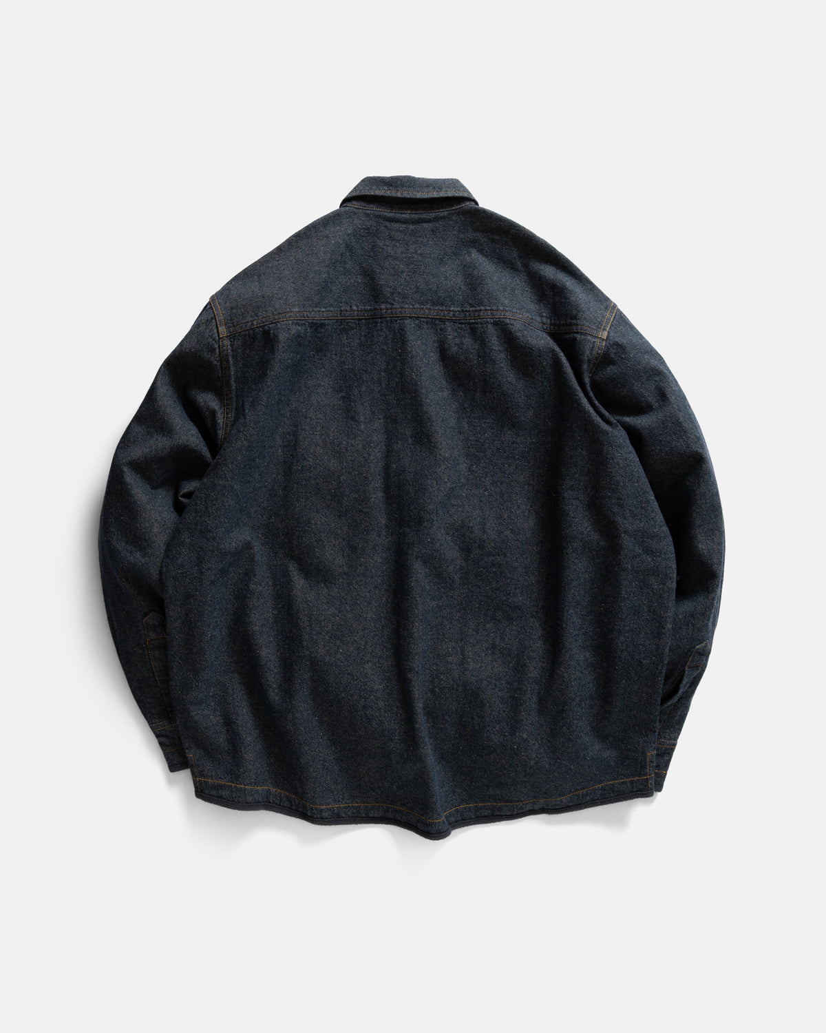 ZIP SHELTER SERVICE SHACKET - INDIGO / KHAKI 11 oz. LEFT HAND TWILL COTTON DENIM