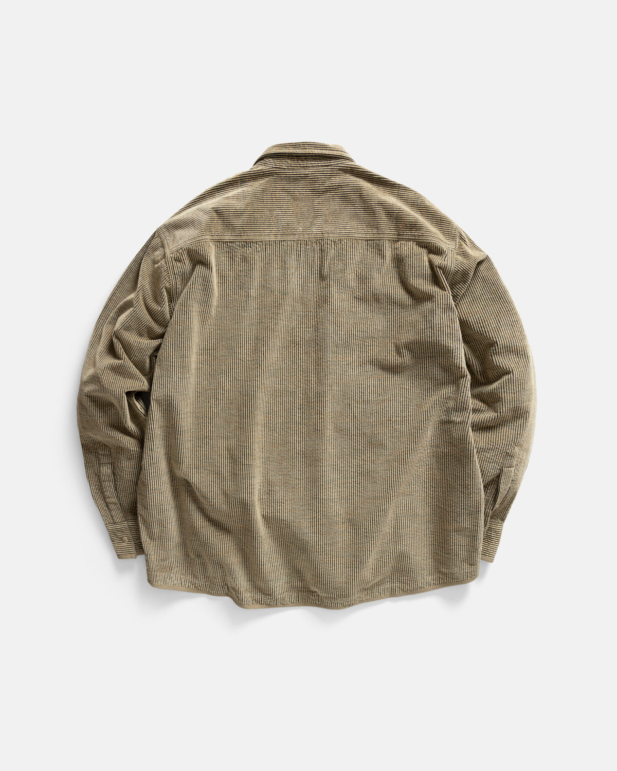 ZIP SHELTER SERVICE SHACKET - MOTTLED CREAM FLECK / BLACK SILK & COTTON CORDUROY