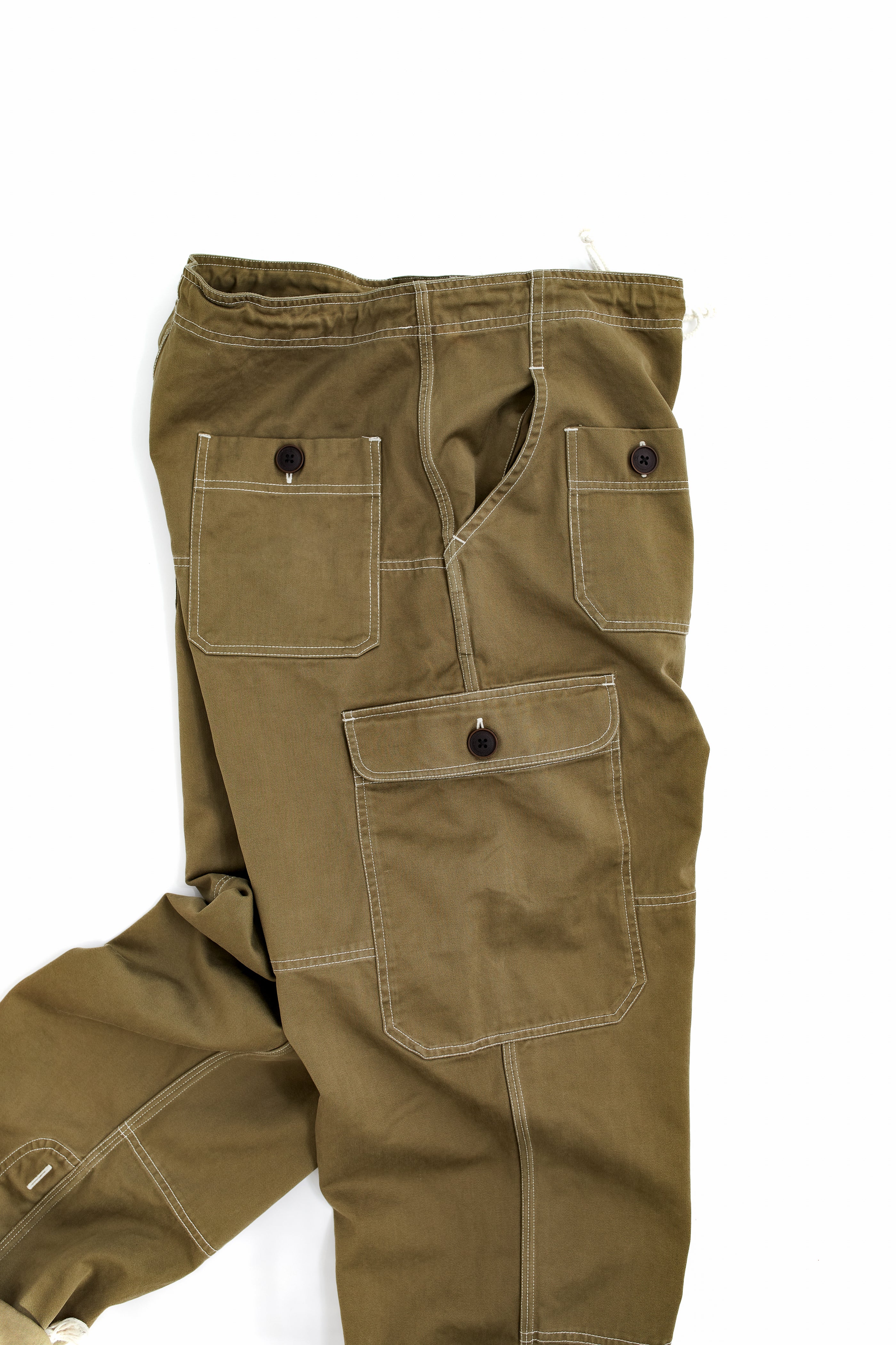 PLAZA TECH CARGO - ARMY GREEN HEAVYWEIGHT SATEEN