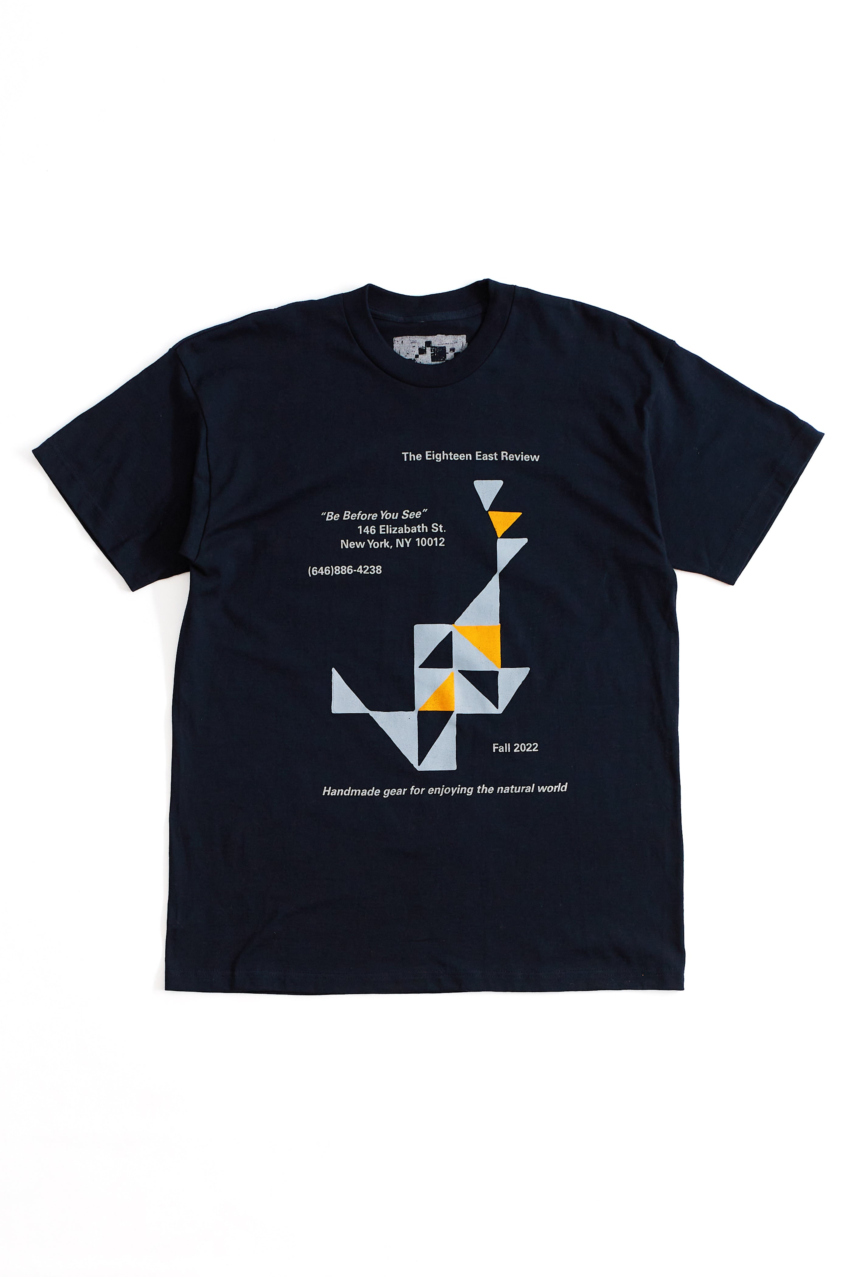 ROSA UNEARTHLY GOODS FOR 18 EAST REVIEW TEE - NAVY