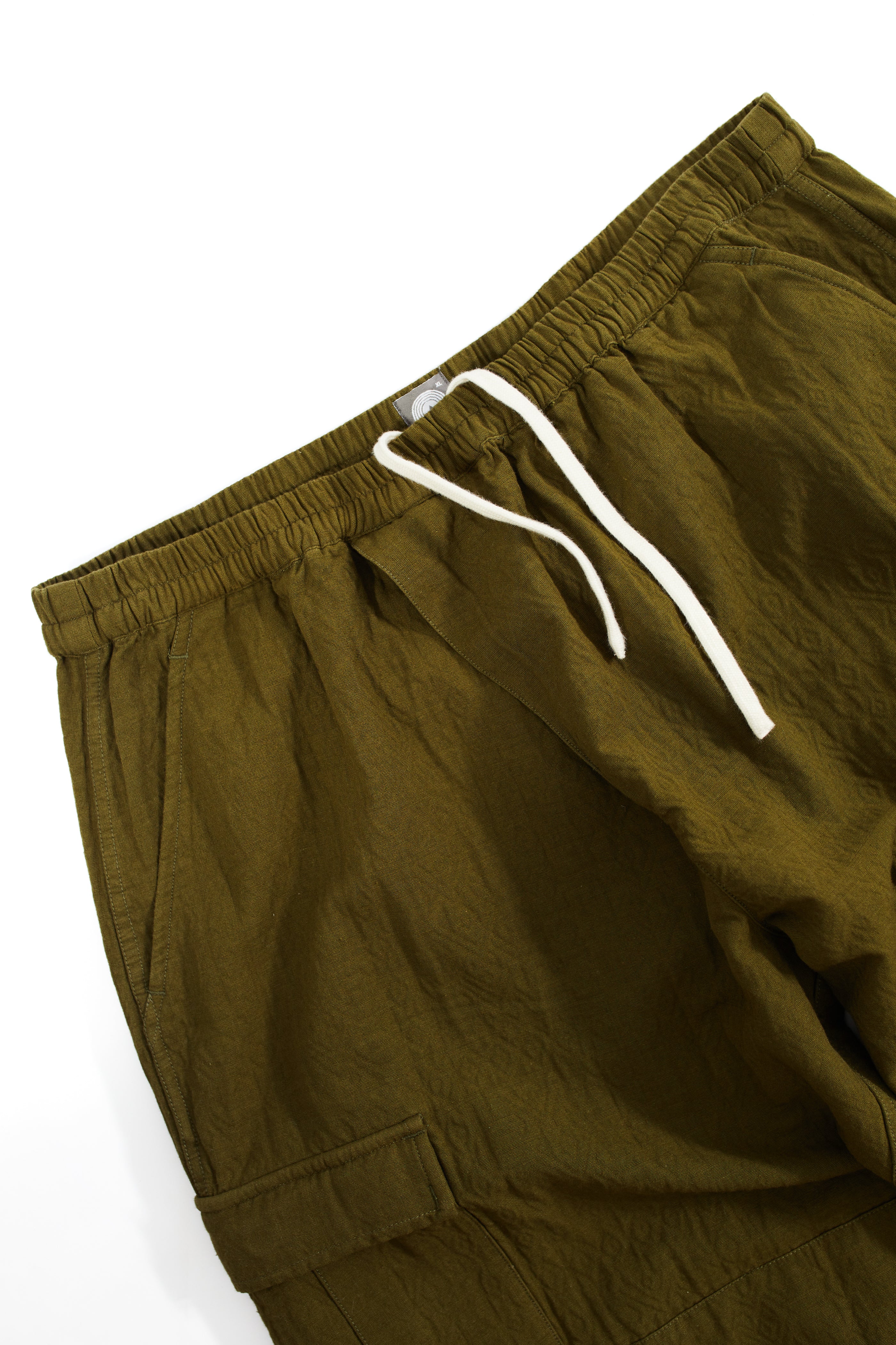 GORECKI CARGO PANT - O.D. GREEN DOUBLE WEAVE JACQUARD COTTON