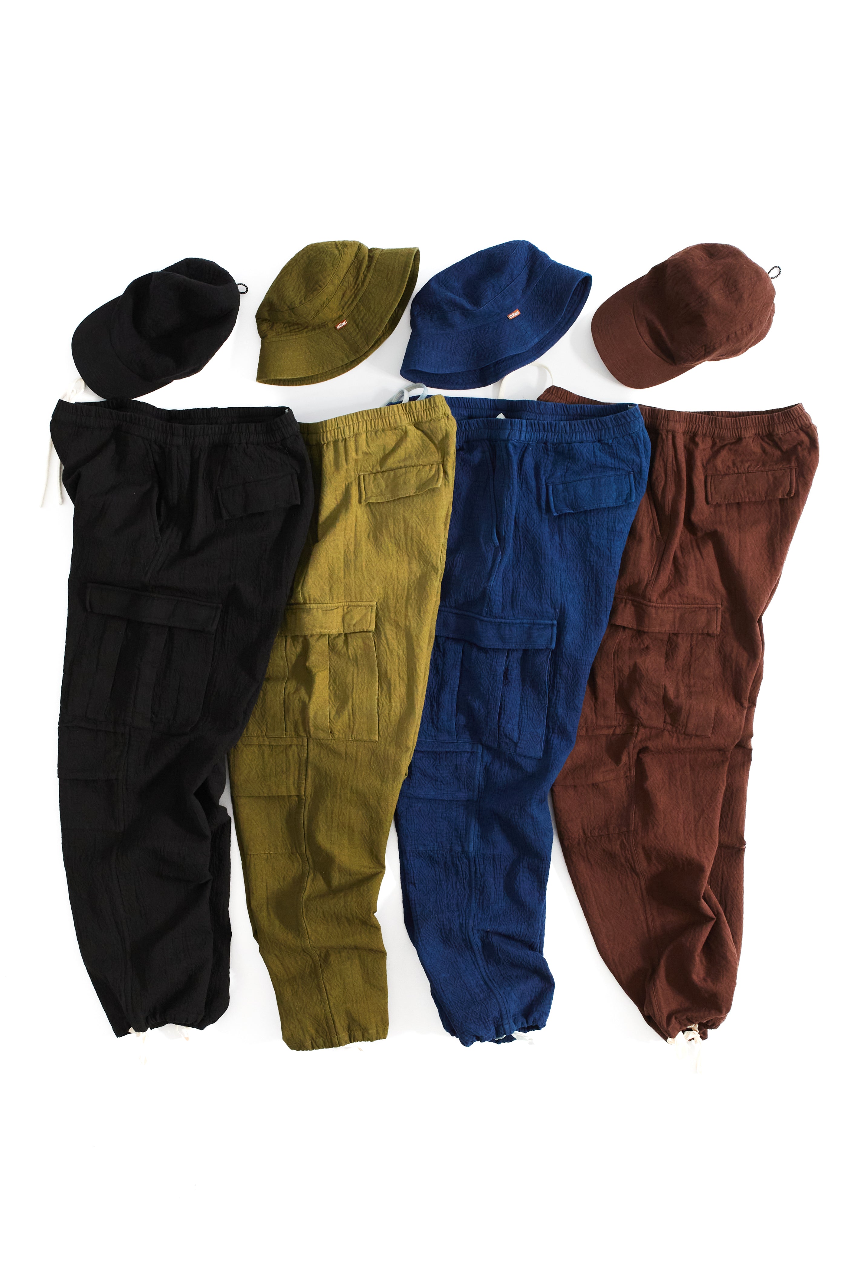 ハット THE GREATEST Paper Bucket KS1290 PAPIK BUCKET HAT - O.D. GREEN DOUBLE WEAVE JACQUARD COTTON