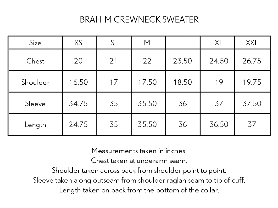 BRAHIM CREWNECK SWEATSHIRT - BERRY PIMA FLEECE