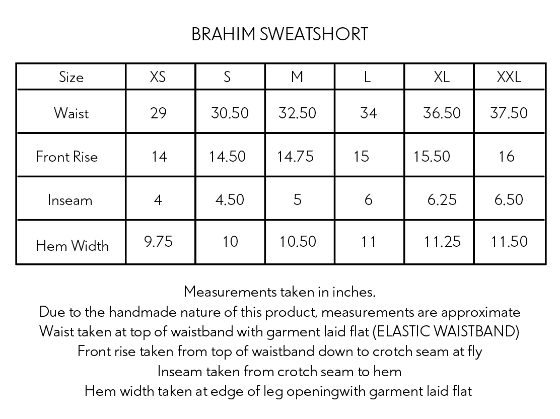 BRAHIM SWEATSHORT - SUNSHINE YELLOW PIMA FLEECE