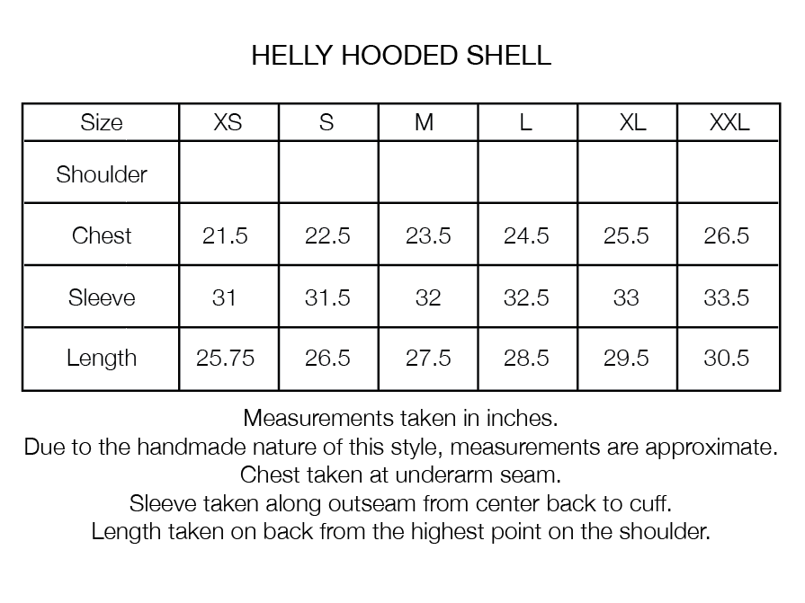 HELLY HOODED SHELL - MANGO NYLON TASLAN